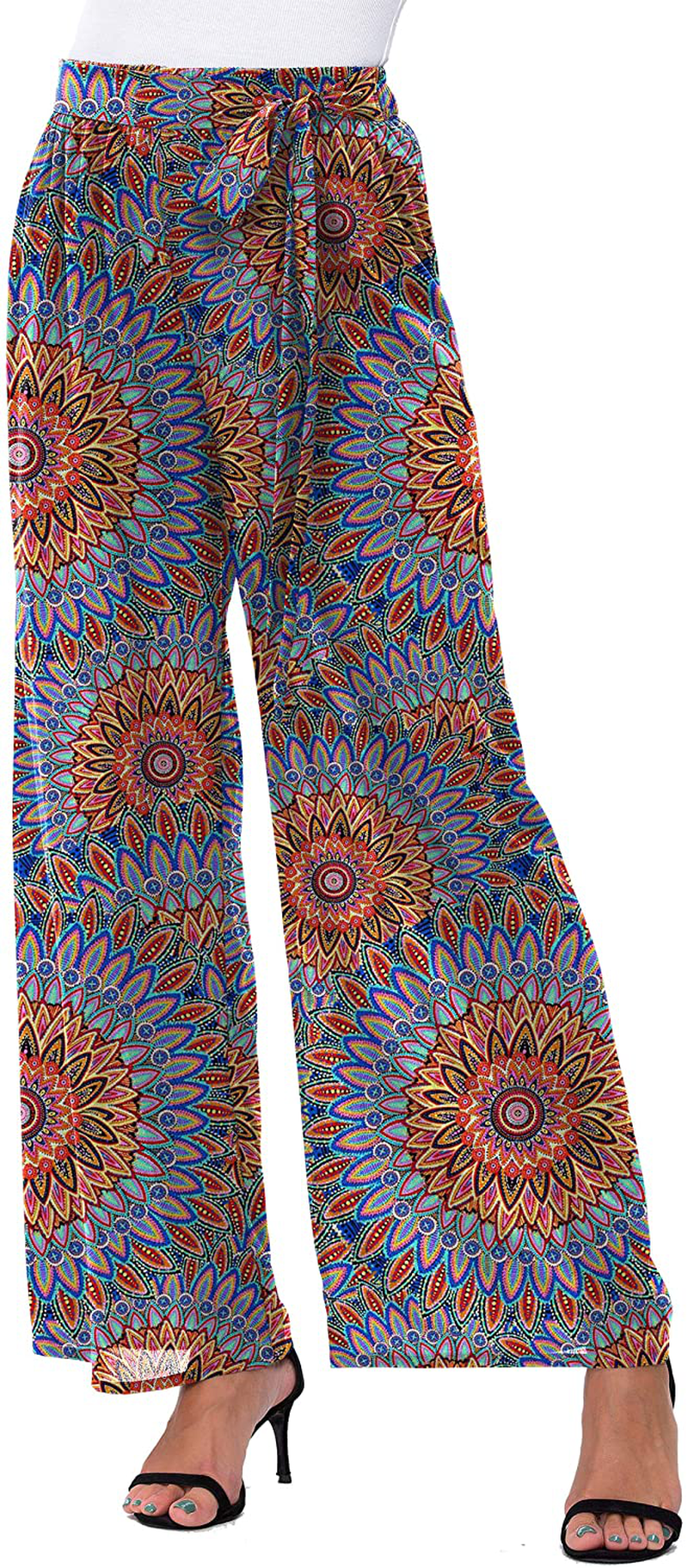 DouBCQ Women's Palazzo Lounge Wide Leg Casual Flowy Pants