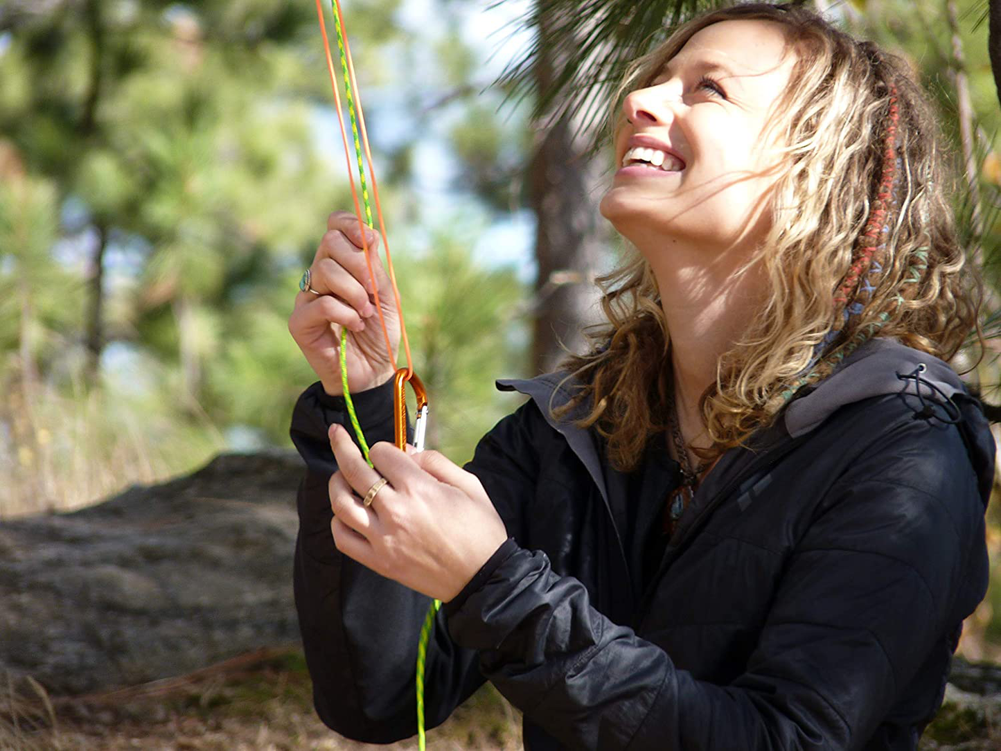 Selkirk Design Ultralight Food Bag Hanging System - Includes a Waterproof Bear Bag, Pulley System with Paracord Nylon Ropes & Carabiners, Rock Sok, and Instructions