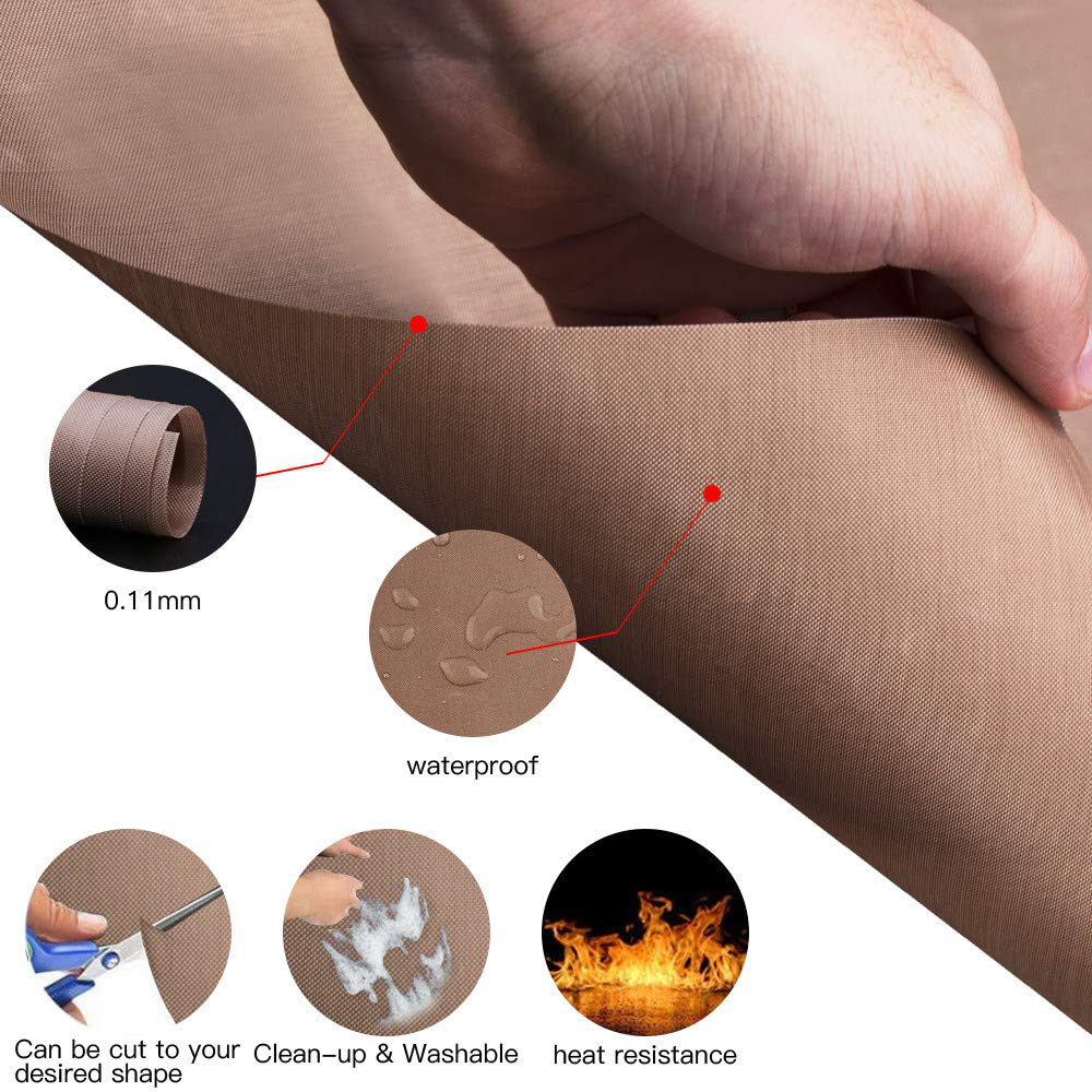 PTFE Teflon Sheet for Heat Press Transfer Sheet Non Stick Heat Transfer Paper Reusable Heat Resistant Craft Mats