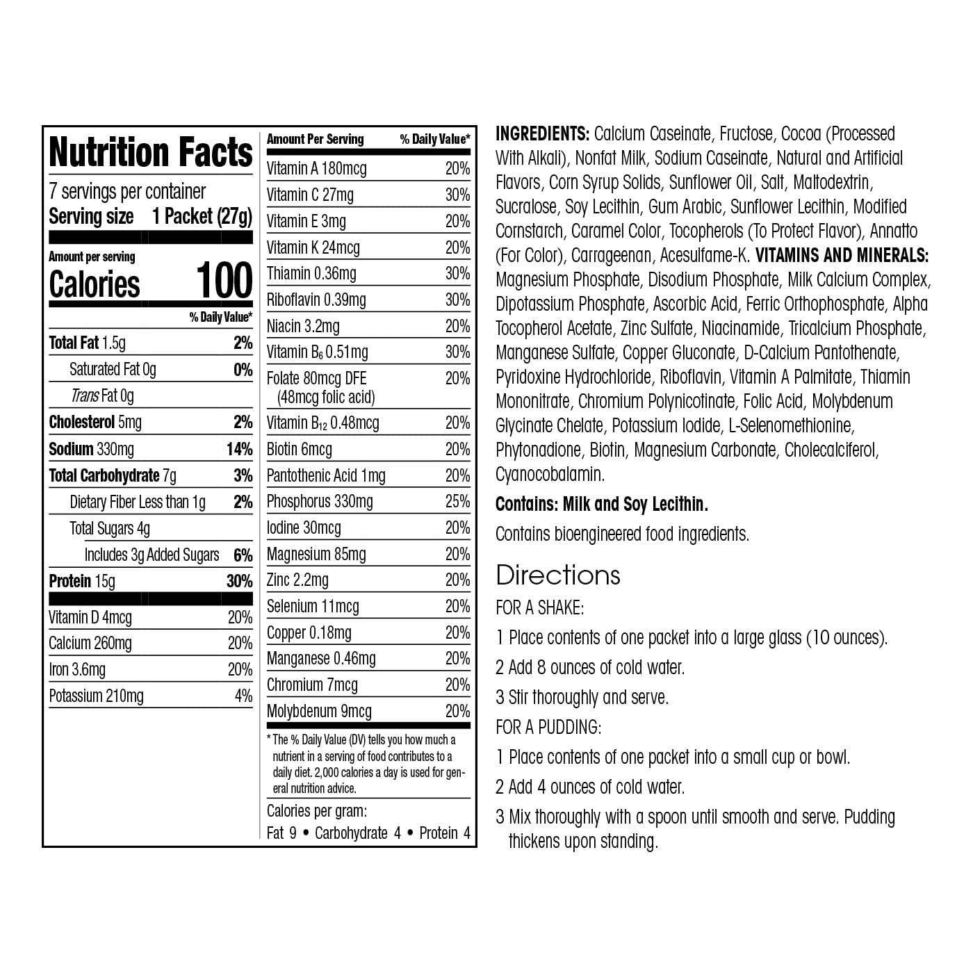 Wonderslim Meal Replacement Shake, Chocolate Cream - 24 Vitamins & Minerals, 15G Protein (7Ct)