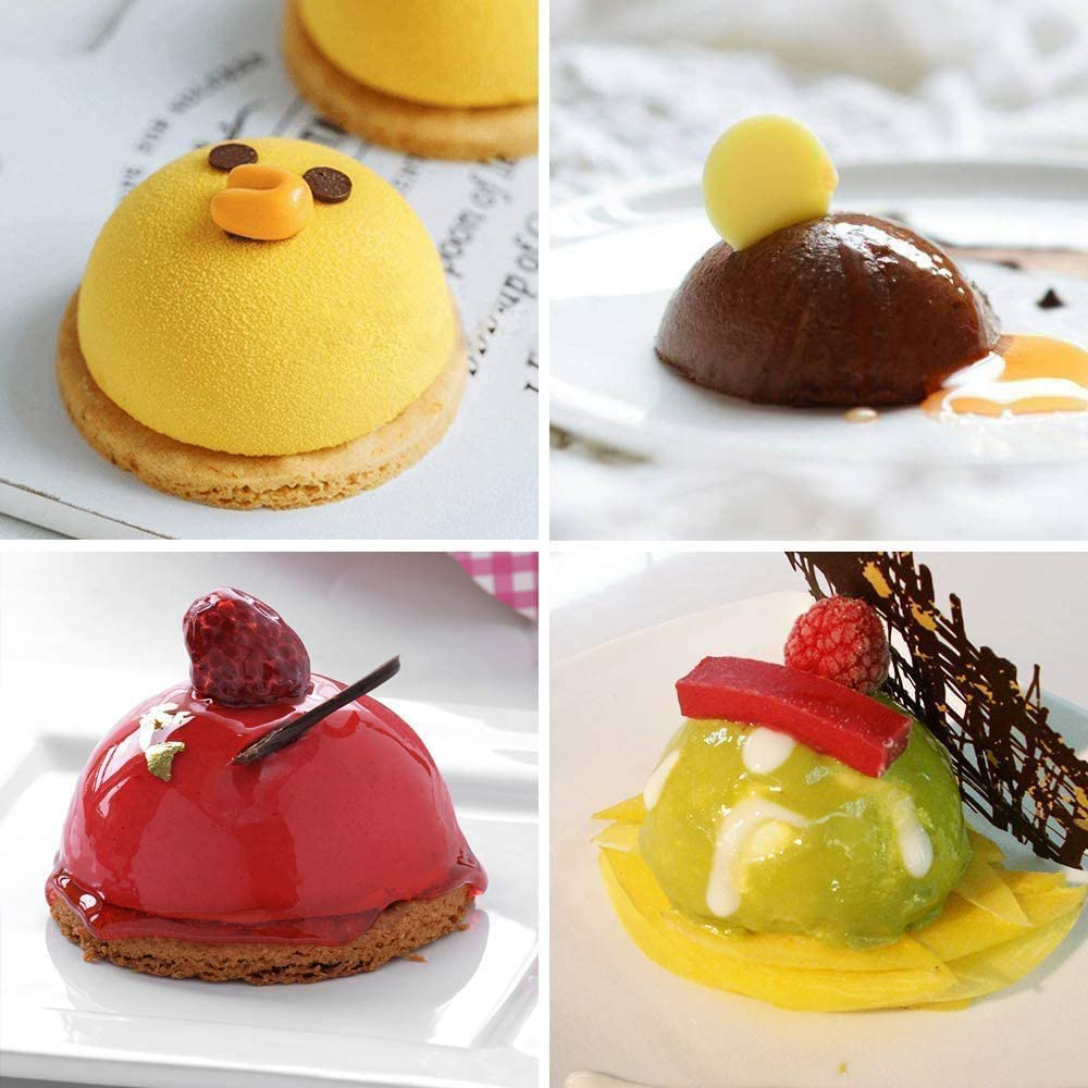Silicone Baking Molds, 2 Packs Half Sphere Silicone chocolate Molds for Making Cake, Jelly, Dome Mousse, Brownie Cake