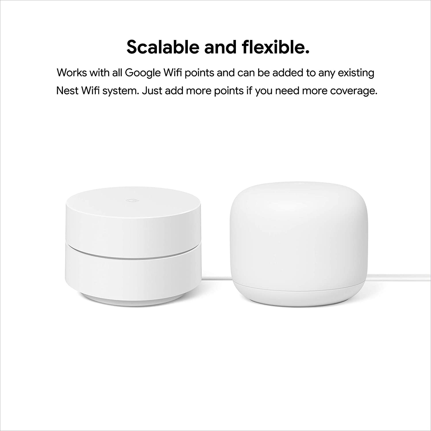 Google Wifi - AC1200 - Mesh WiFi System - Wifi Router - 4500 Sq Ft Coverage - 3 pack