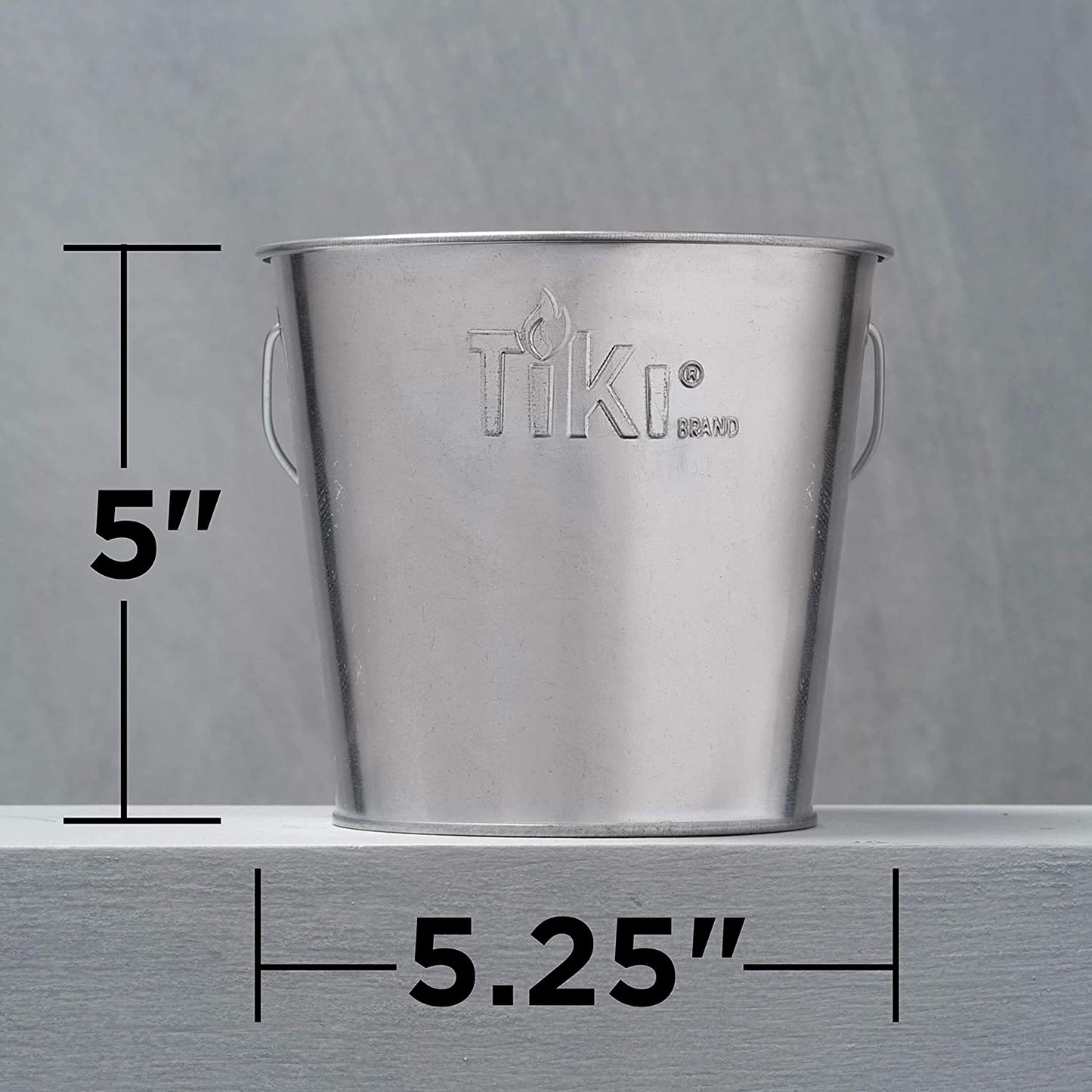 TIKI Brand BiteFighter 17 Ounce Citronella Wax Candle Metal Bucket