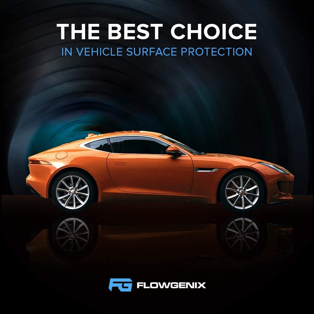 Flowgenix Car & Motorcycle Wax Polish Spray - Clean, Protect And Detail Instantly - Wash, Clean and Shine Like New Today - Ceramic Coating Waterless Technology -