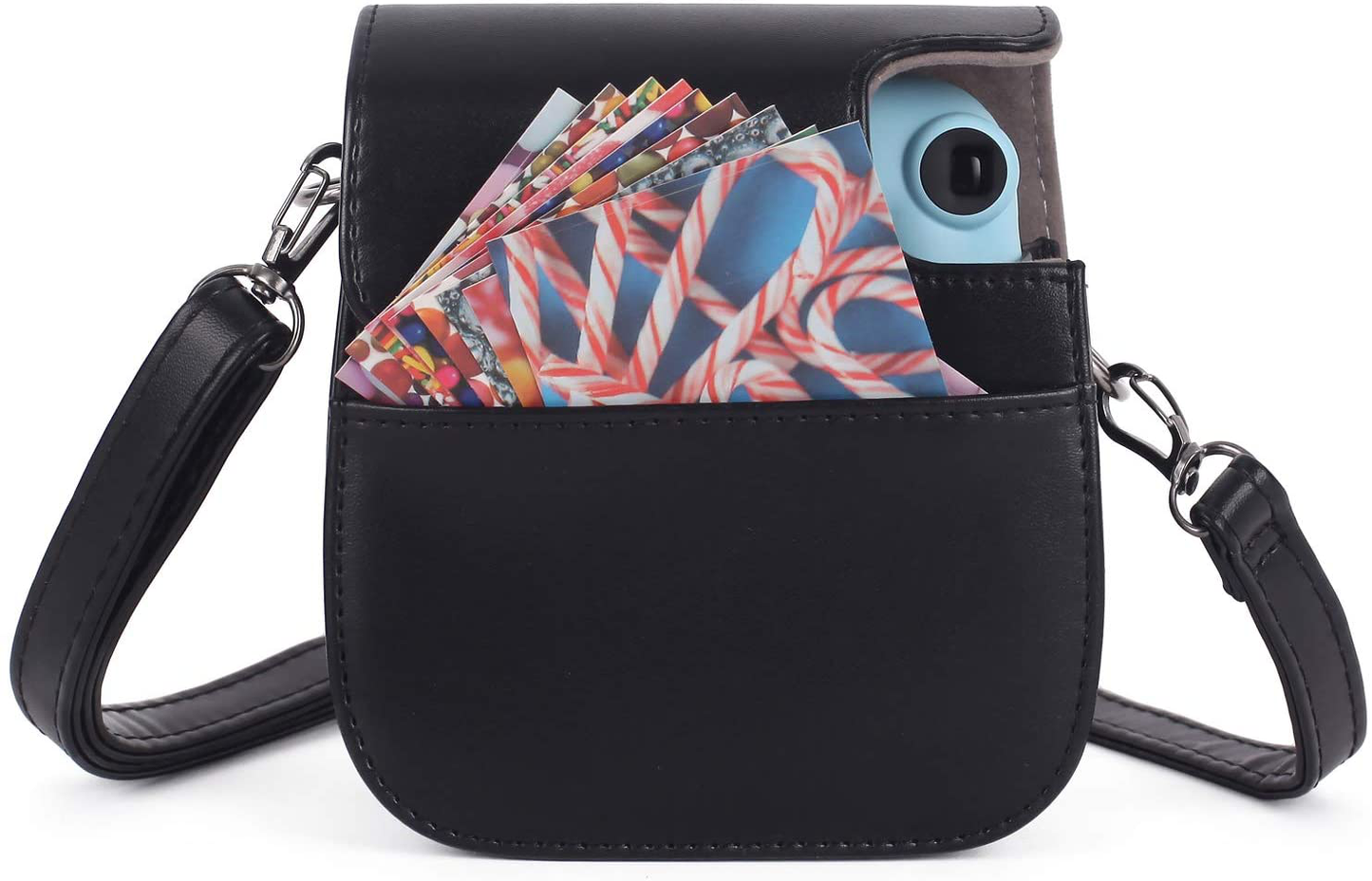 Phetium Instant Camera Case Compatible with Instax Mini 11,PU Leather Bag with Pocket and Adjustable Shoulder Strap