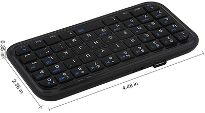 Bluetooth 3.0 Keyboard,Rechargeable Mini Slim Travel Size Wireless Pocket Keypad Small Portable 49 Keys Keyboard for PC Notebook Tablets Smartphones