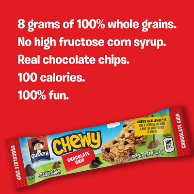 Quaker Chewy Granola Bars, Chewy & Dipps Variety Pack, (58 Bars)