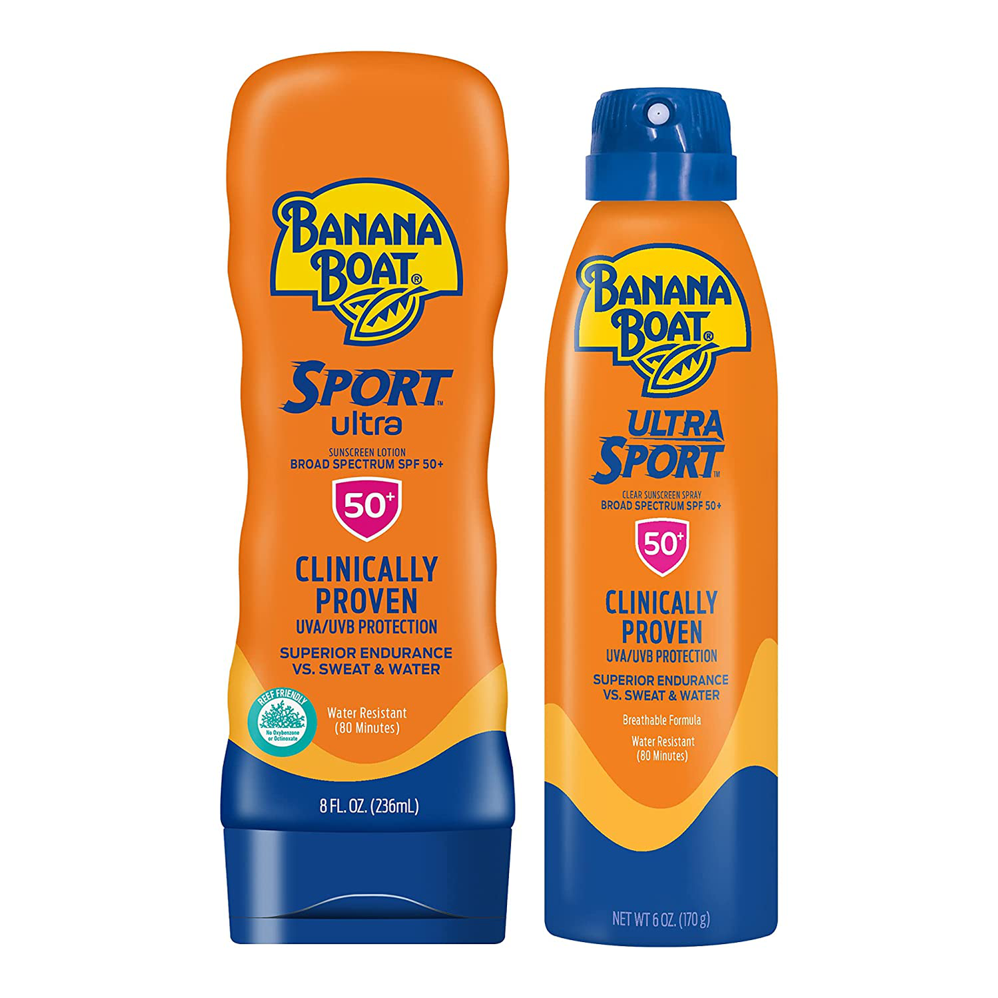 Banana Boat Ultra Sport Reef Friendly Sunscreen Lotion - Twin Pack