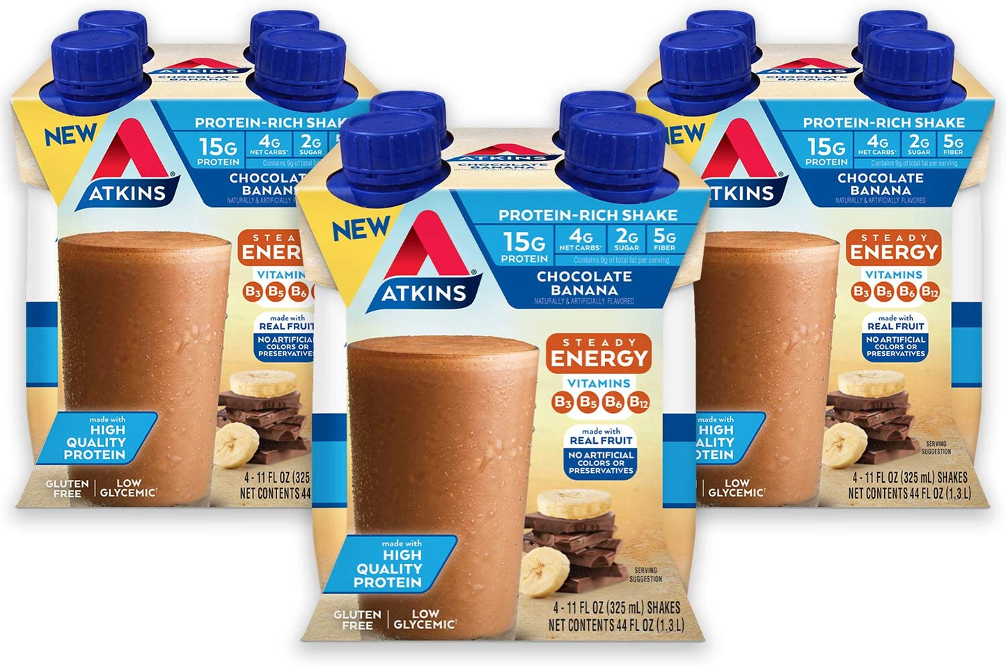 Atkins Creamy Protein-Rich Shake with Creamy Vanilla, 12 Count