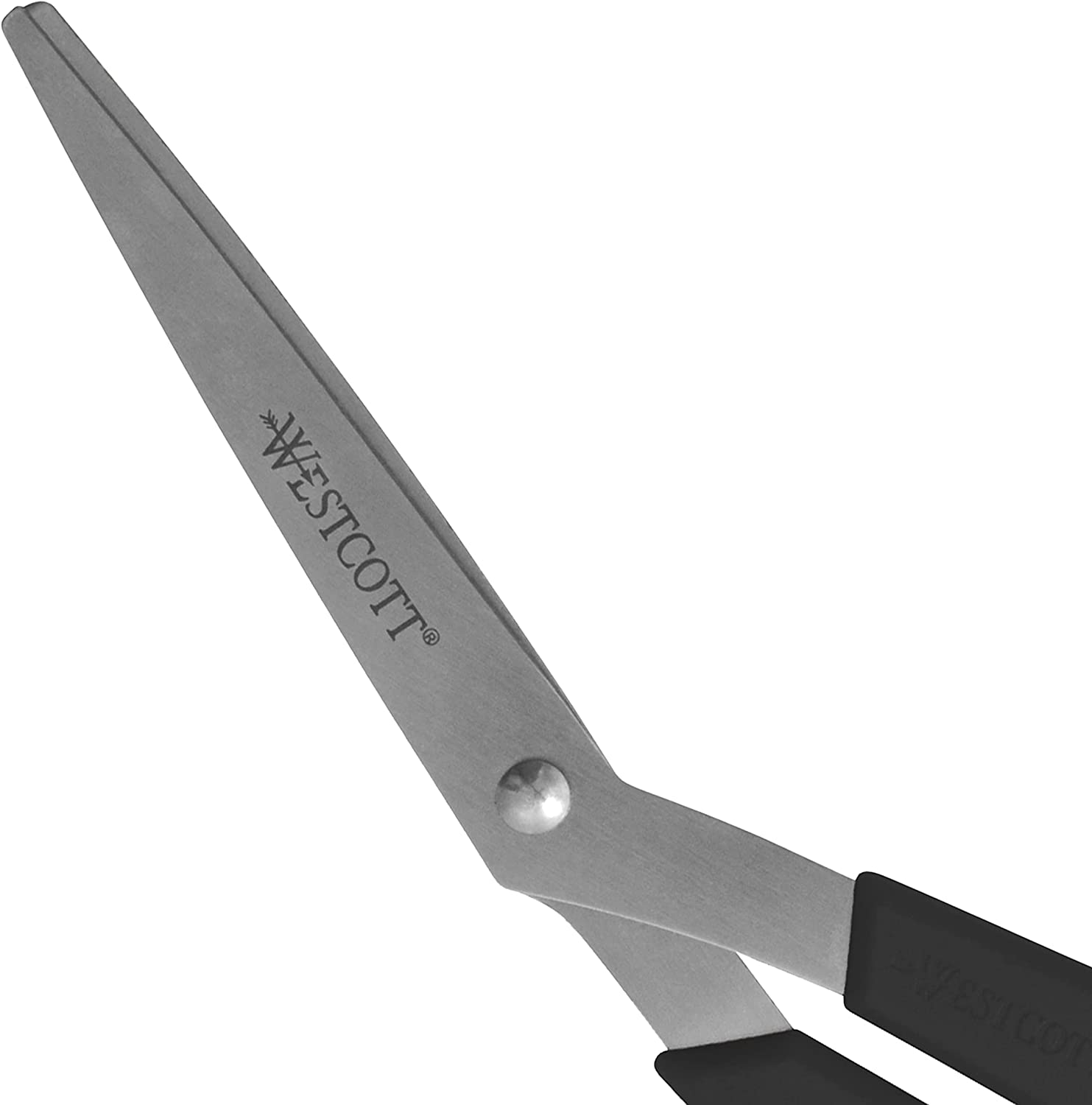 Westcott All Purpose Value Scissors, 8" Bent, Pack of 3, Black (13402)