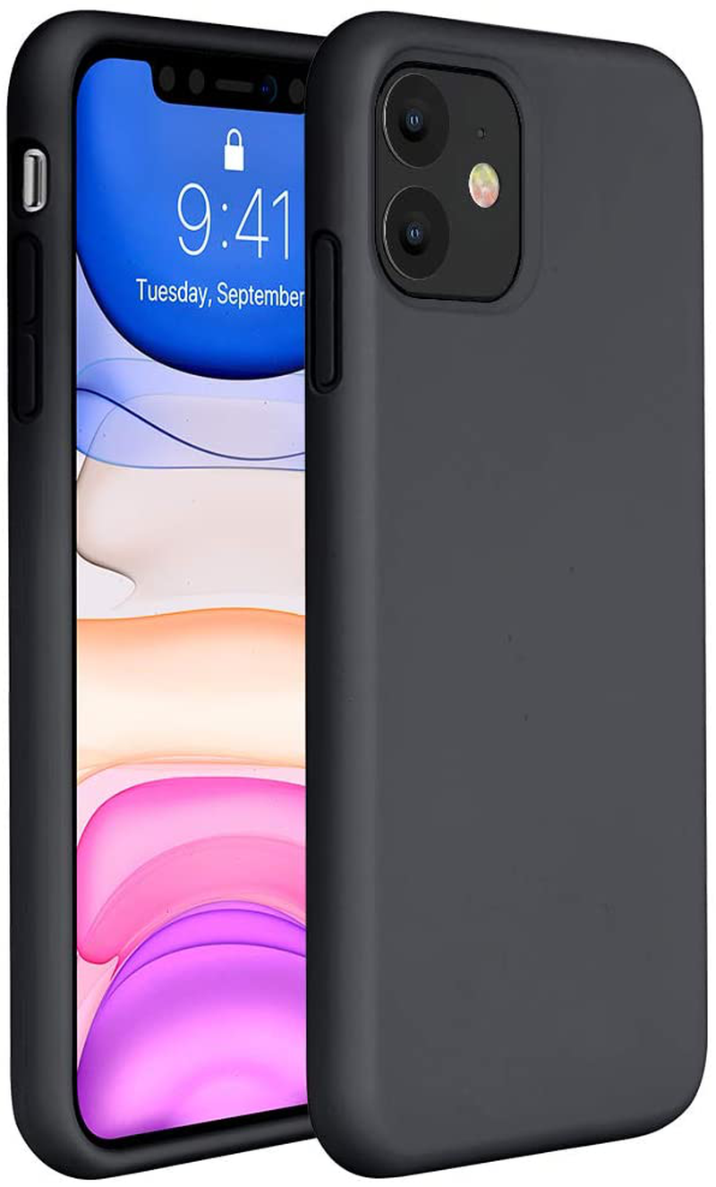 Gel Rubber Full Body Protection Cover Case Drop Protection Case Liquid Silicone Case Compatible with iPhone 11 6.1 inch