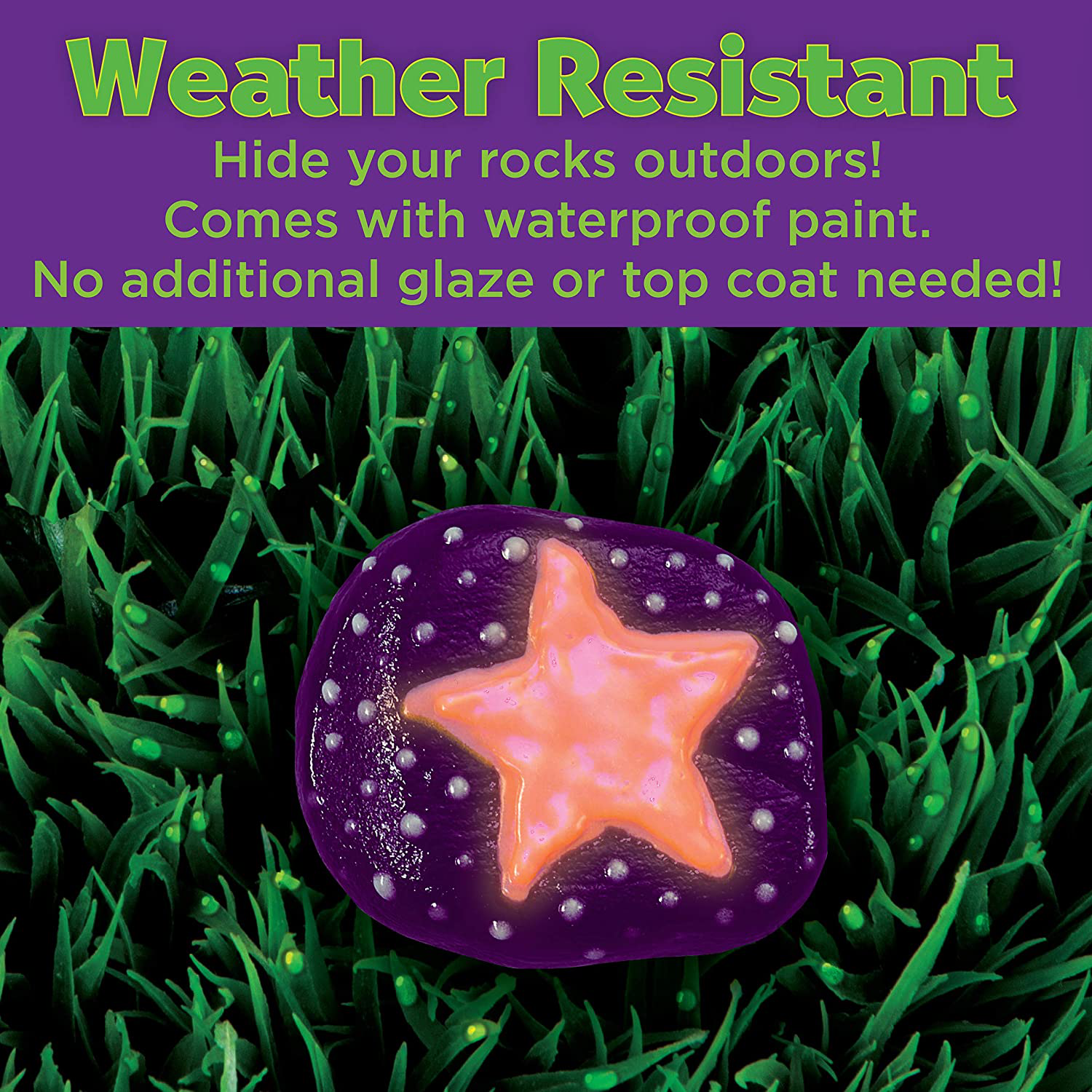 Creativity for Kids Rock Painting Kit - Paint 10 Rocks with Water Resistant Paint