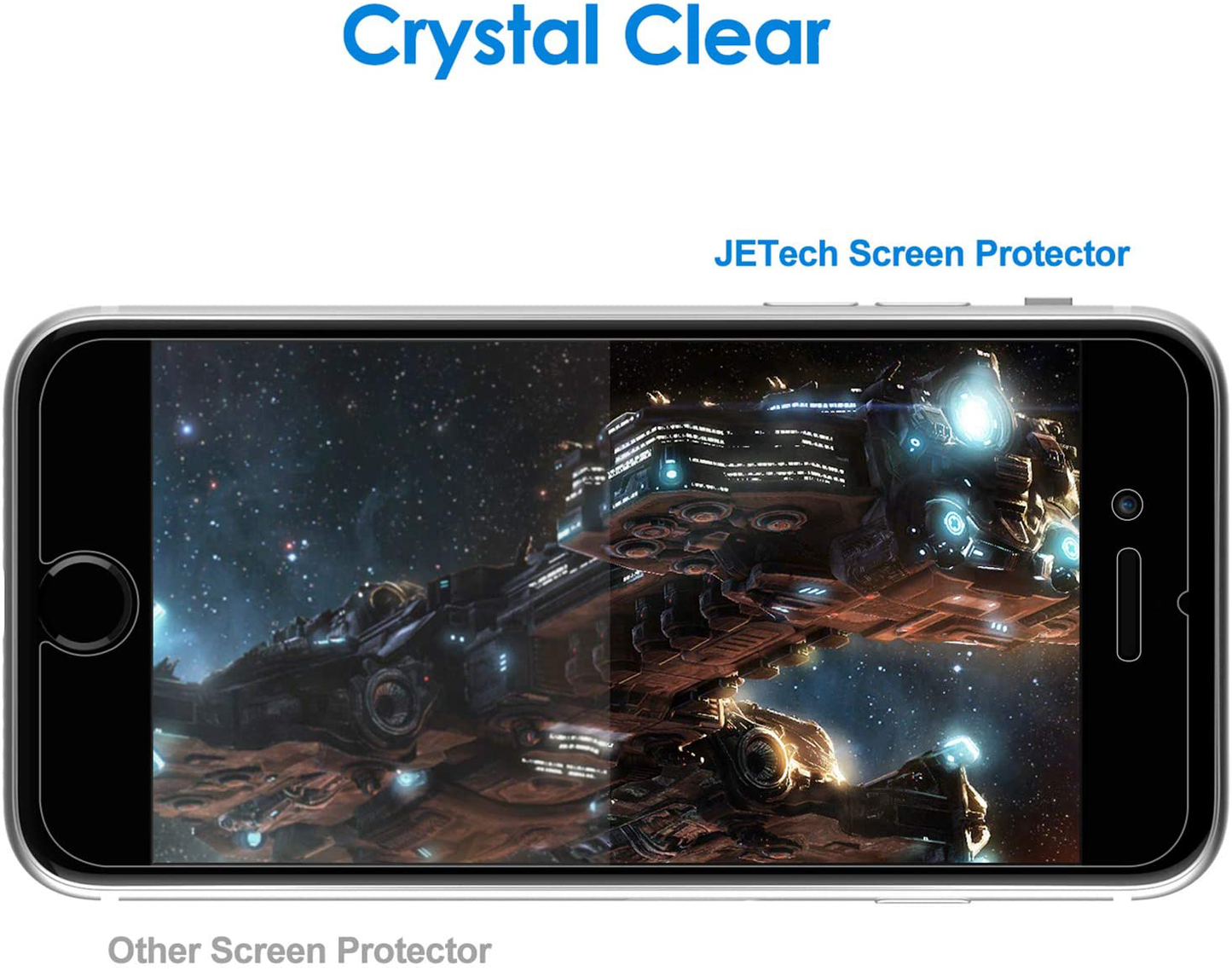 JETech Screen Protector for iPhone SE 2020, 4.7-Inch, Tempered Glass Film, 3-Pack