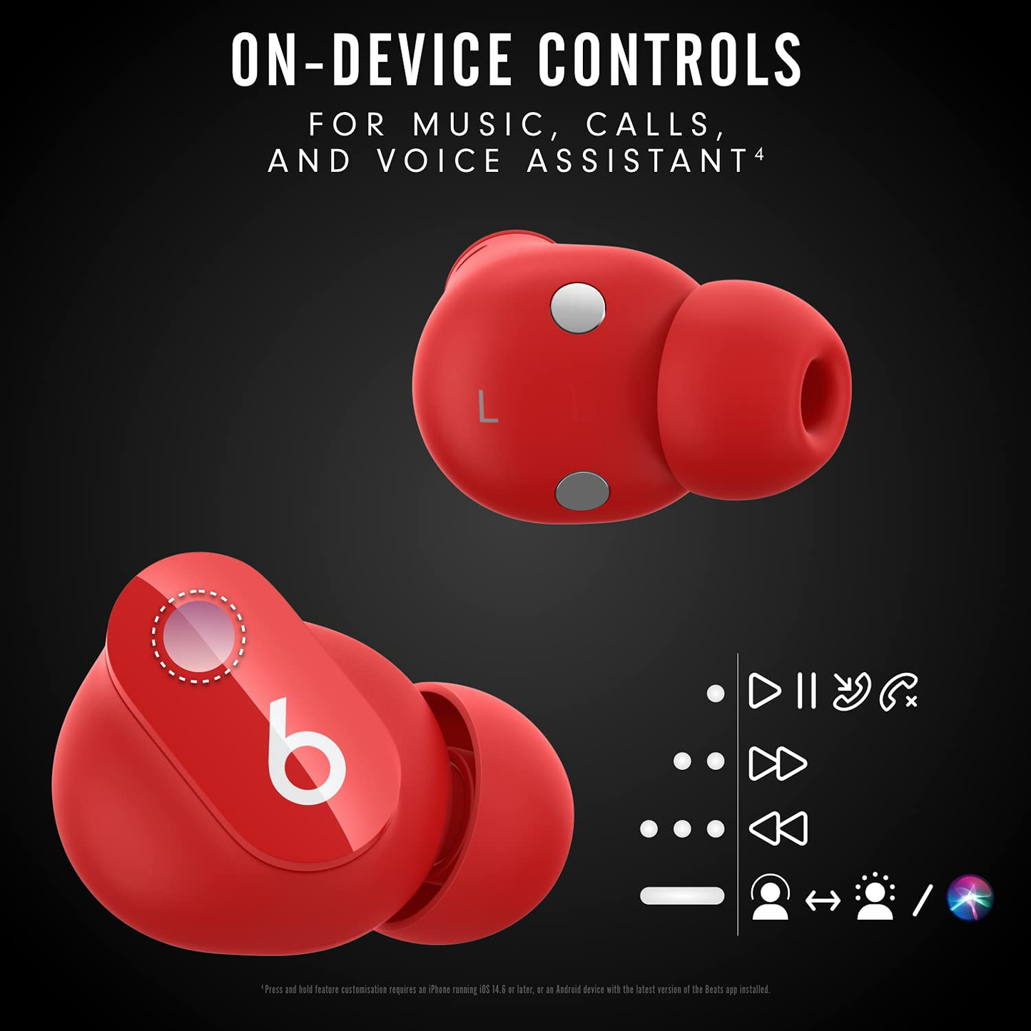 New Beats Studio Buds – True Wireless Noise Cancelling Earbuds Built-in Microphone, IPX4 Rating, Sweat Resistant Earphones, Class 1 Bluetooth Headphones