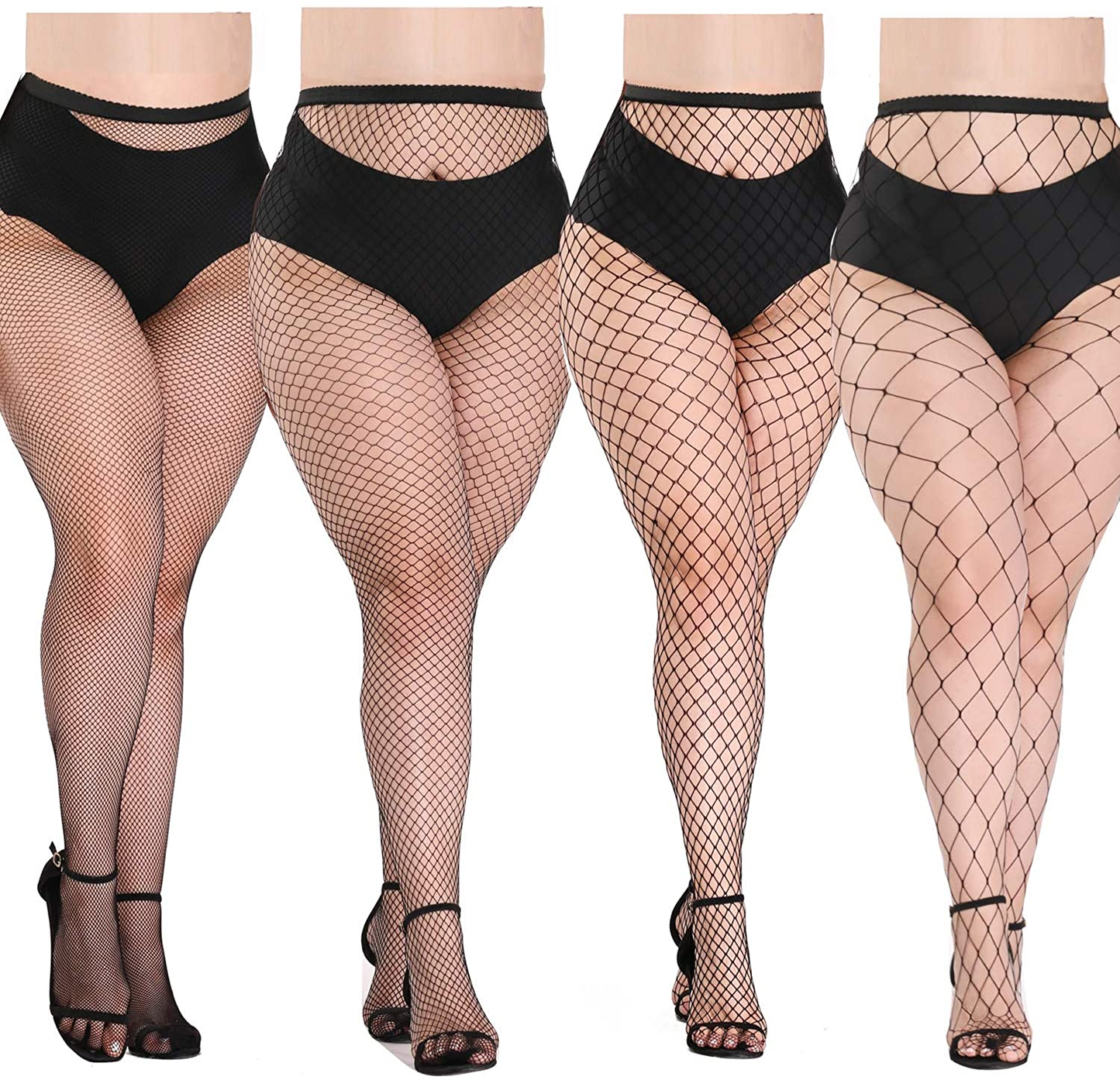 Akiido High Waist Tights Fishnet Stockings Thigh High Stockings Pantyhose