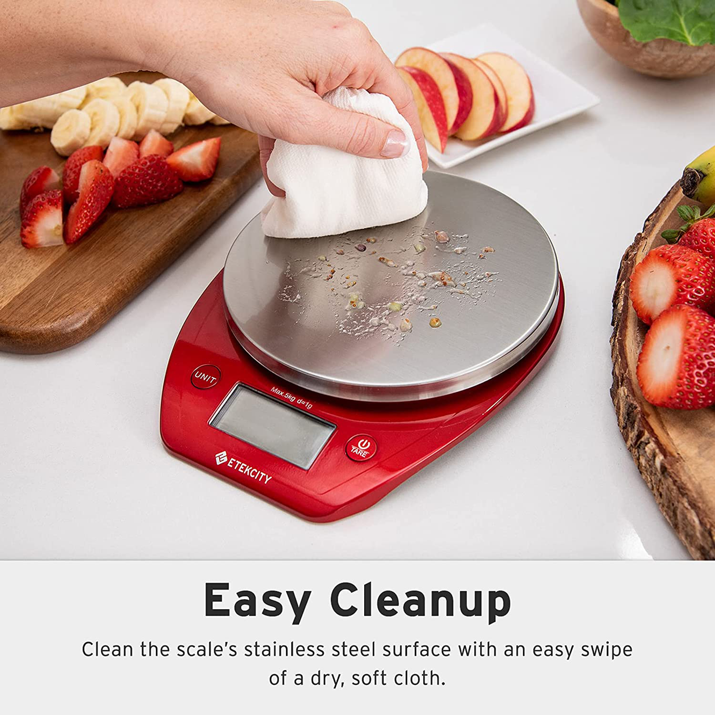 Food Kitchen Scale Bowl, Digital Grams and Ounces for Weight Loss, Baking, Cooking and Keto, 11lb,