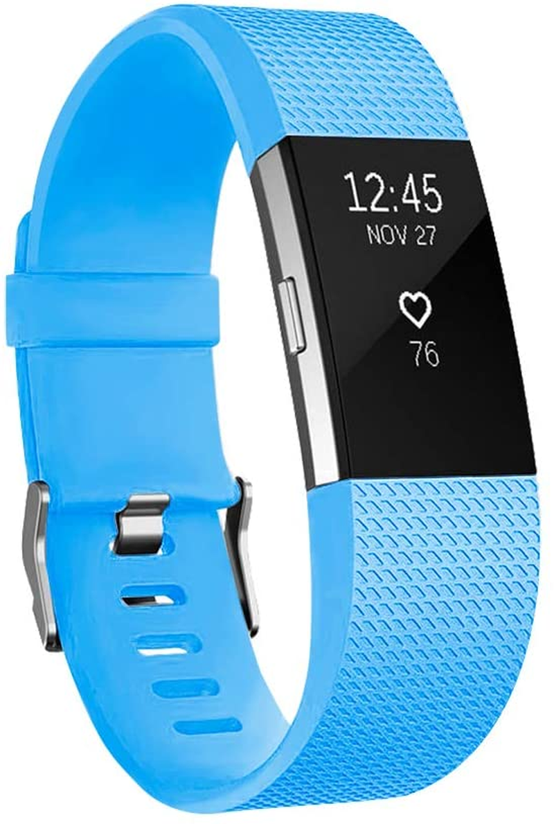 Replacement Bands Compatible for Fitbit Charge 2, Classic & Special Edition Adjustable Sport Wristbands