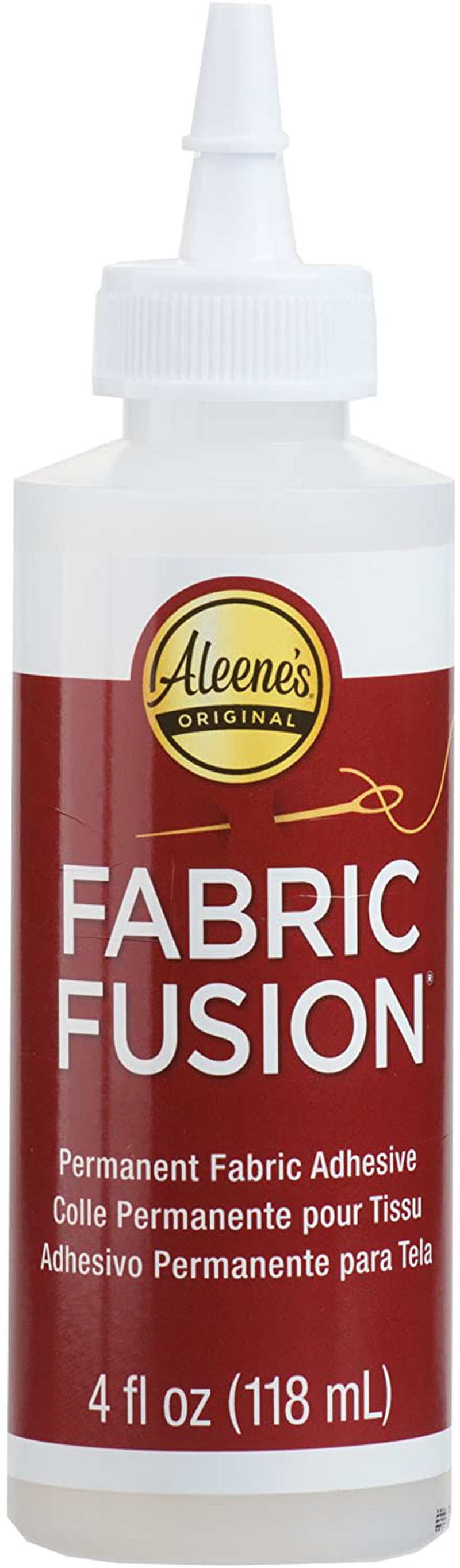 Aleene's 23473 Fabric Fusion Permanent Fabric Adhesive ,Clear,4oz