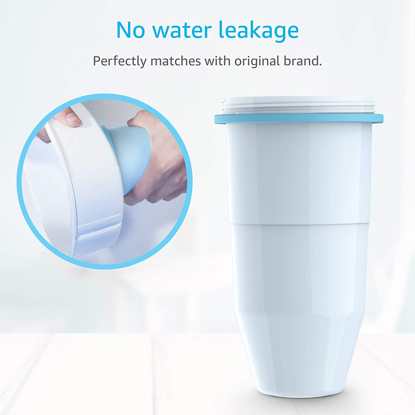 AQUA CREST ZR-017 6-Stage Replacement Water Filters, Compatible with ZeroWater ZR-017 Pitchers and Dispensers (Pack of 2)