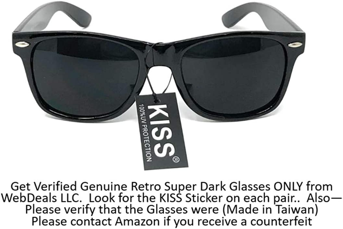 Webdeals Retro - Classic 80S Style Sunglasses Vintage Rectangle