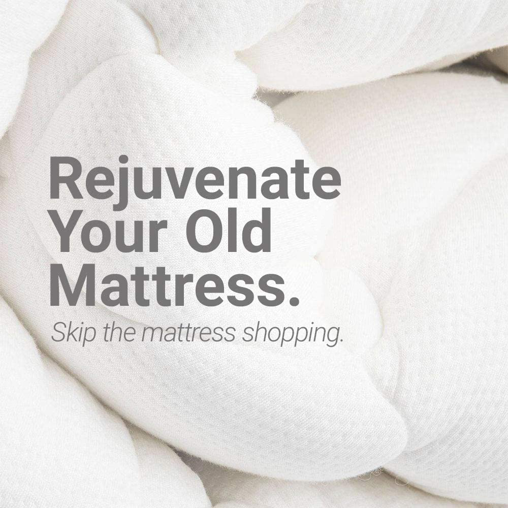ExceptionalSheets Bamboo Mattress Pad with Fitted Skirt - Extra Plush Rayon from Bamboo Cooling Topper - Removable Pillowtop Mattress Pad - Twin XL Size