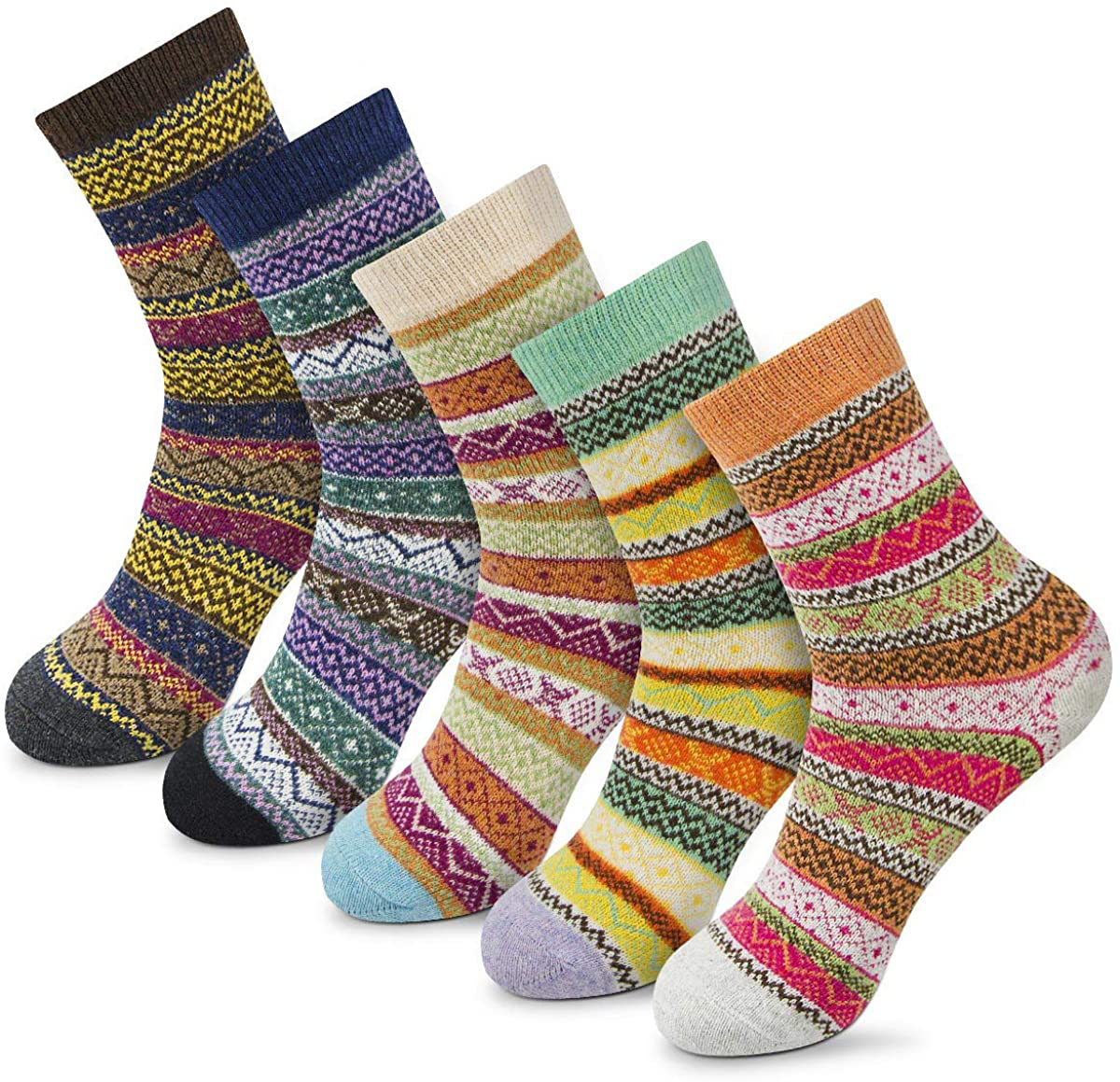 Women Socks Winter Women Socks Warm Thick Soft Wool Socks Christmas Gift Socks for Women Cozy Crew Socks
