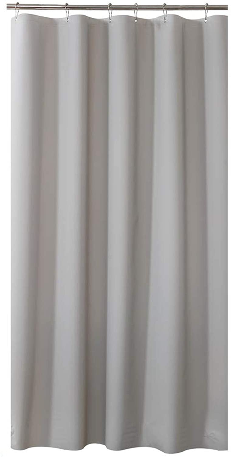 AmazerBath Plastic Shower Curtain Liner, Thick Bathroom Shower Curtains with Heavy Duty Clear Stones and Grommet Holes