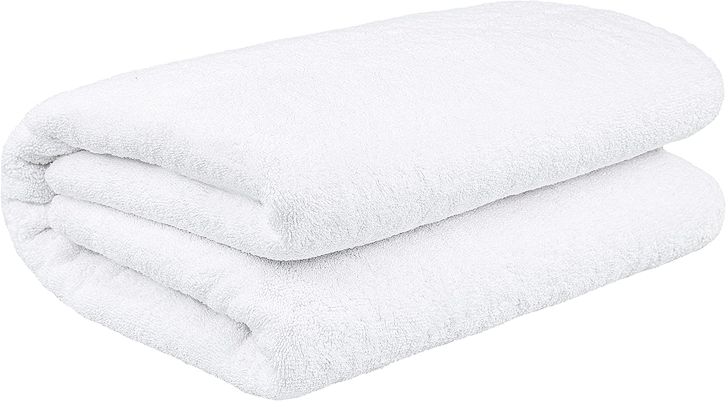Cotton Paradise Luxurious Jumbo Bath Sheet 40x80 Inches Thick & Large 650 GSM Genuine Ringspun Cotton, Luxury Hotel & Spa Quality
