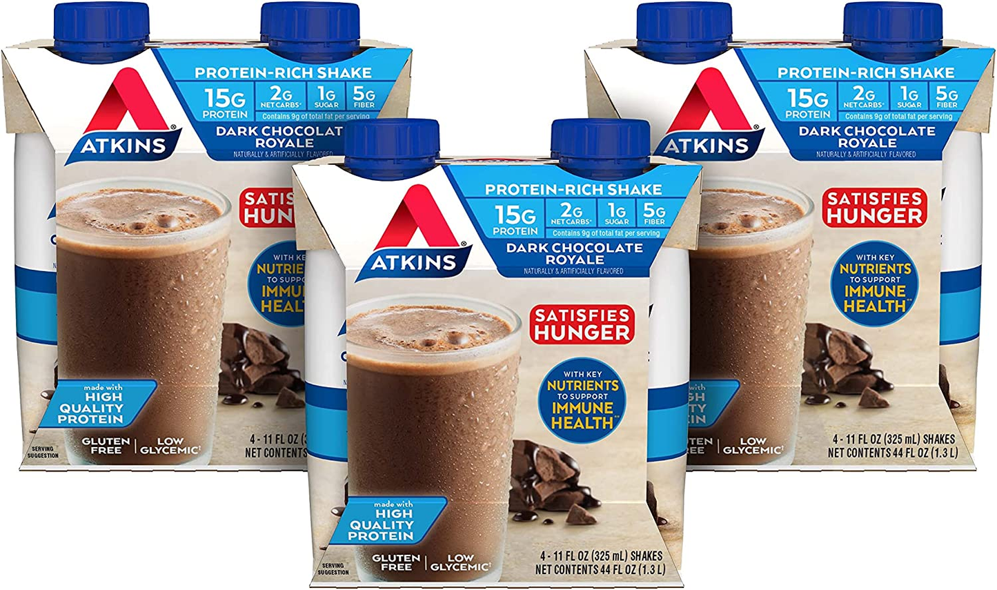 Atkins Creamy Protein-Rich Shake with Creamy Vanilla, 12 Count