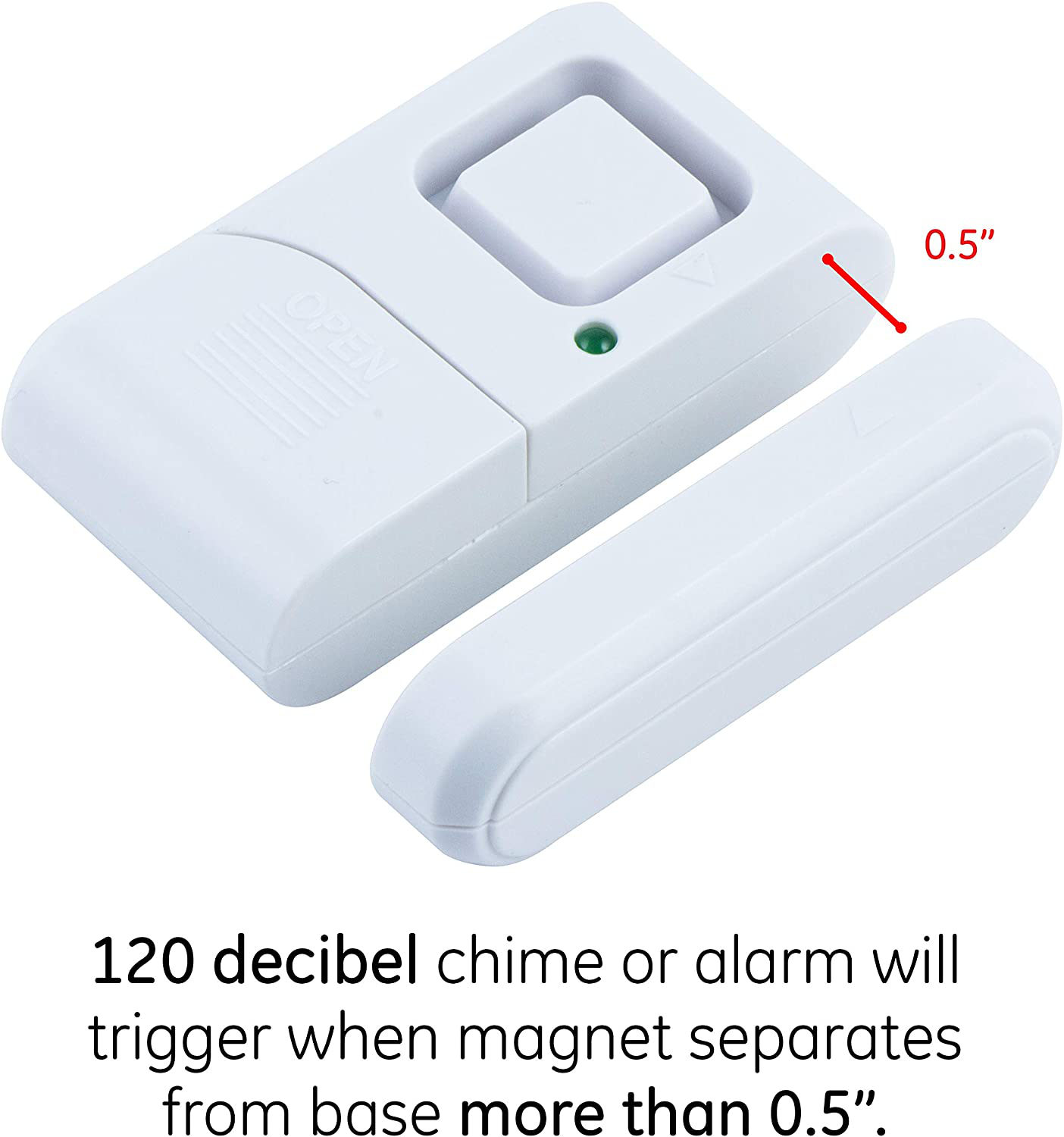 GE Personal Security Window/Door Burglar Alert, Wireless, Chime/Alarm, Easy Installation, Ideal for Home, Garage, Apartment, Dorm, RV and Office