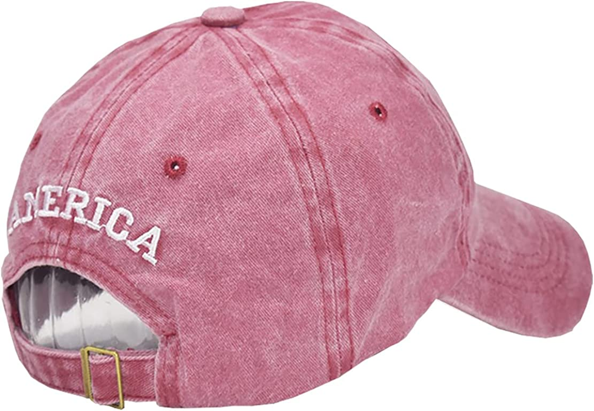 Adjustable Baseball Cap American Flag Hat Headdress Outdoor Sports Cap Peaked Cap Cotton