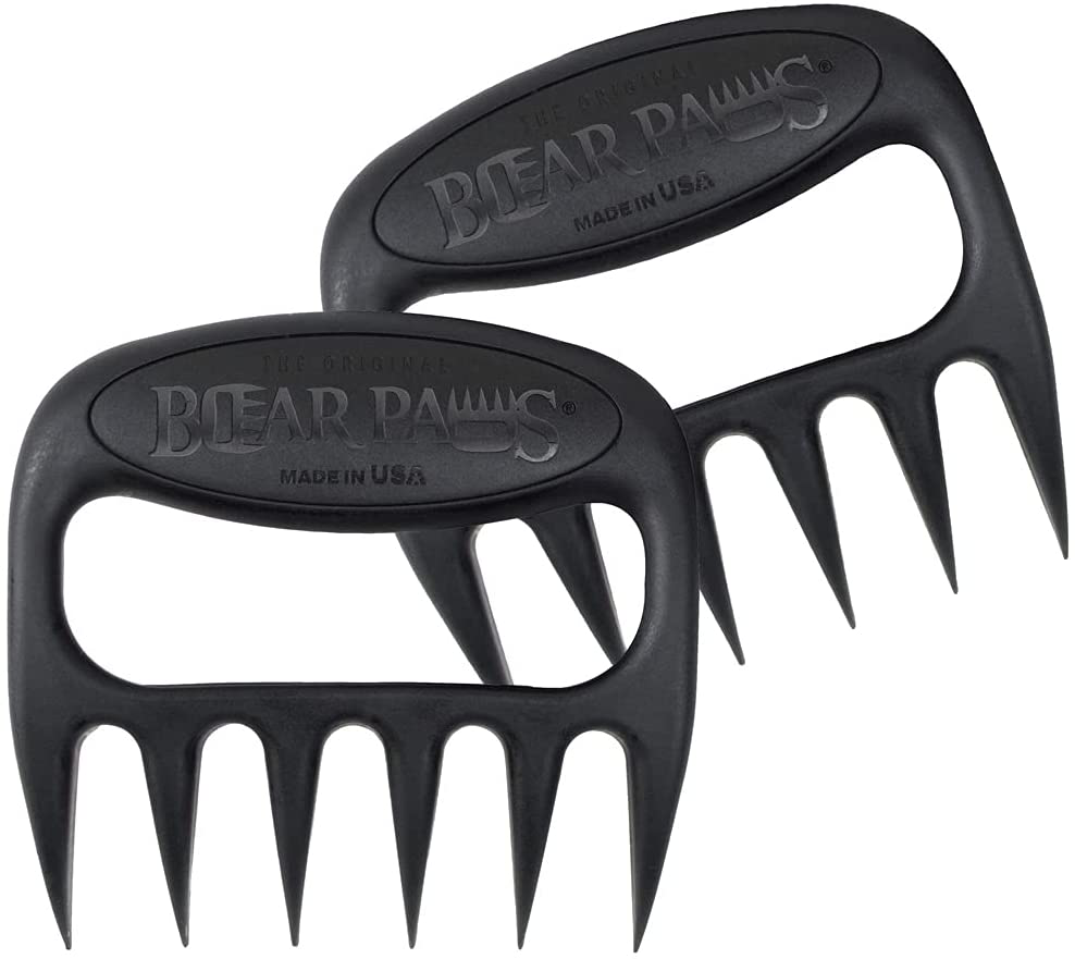 The Original Bear Paws Shredder Claws - Easily Lift, Handle, Shred, and Cut Meats - Essential for BBQ Pros - Ultra-Sharp Blades and Heat Resistant Nylon