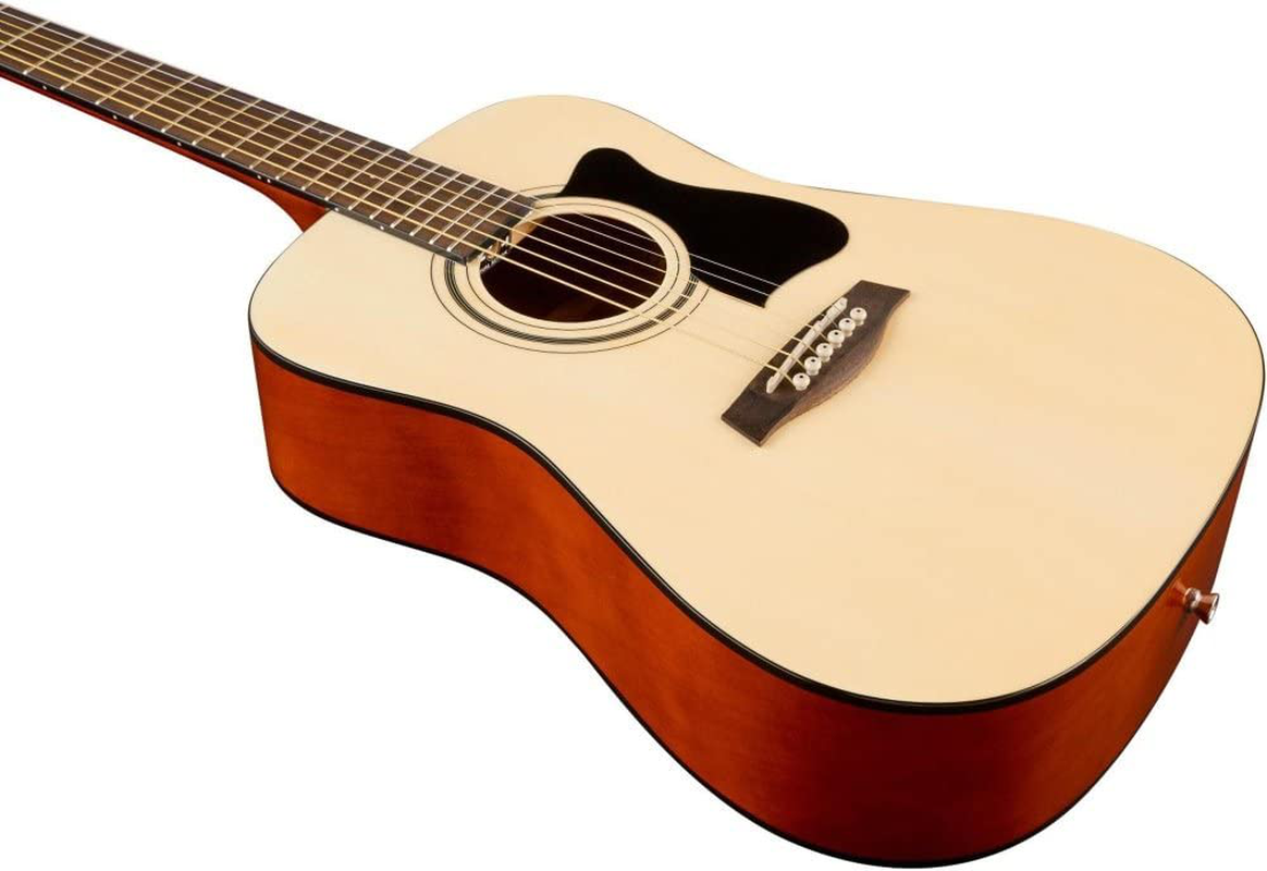 Ibanez 6 String Acoustic Guitar Pack, Right Handed, Natural Gloss (IJV30)