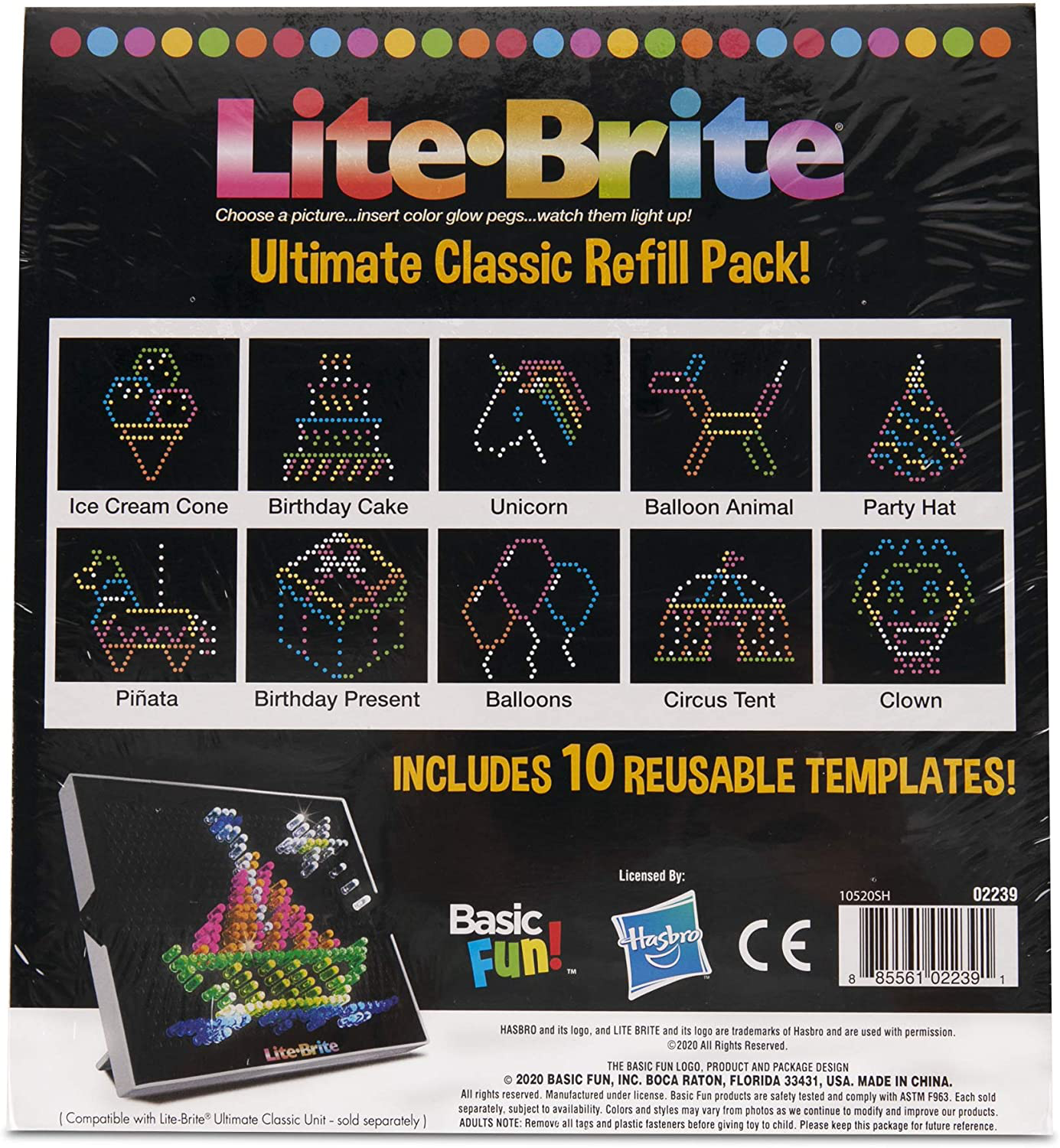 Basic Fun Lite Brite Ultimate Classic Refill Pack