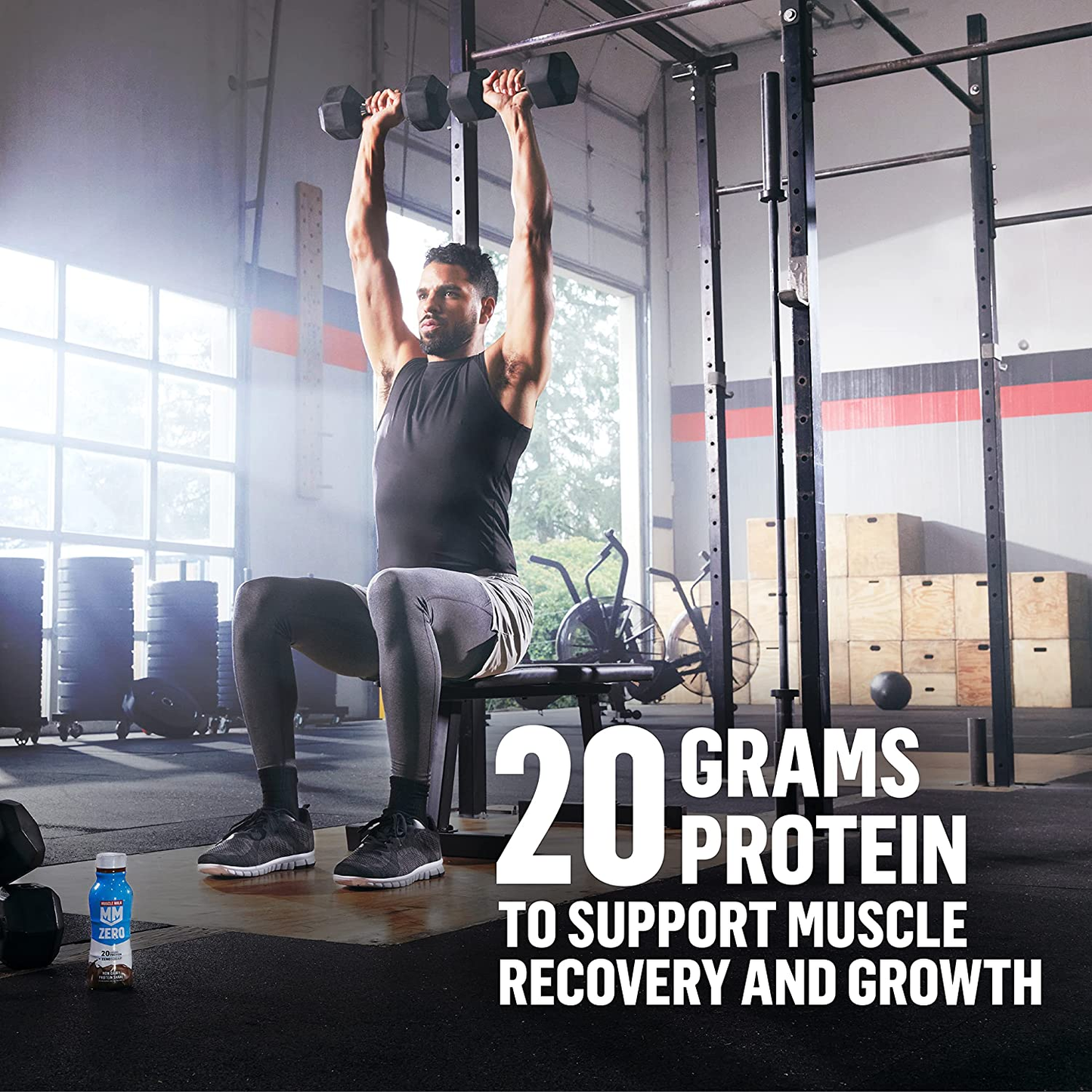 Muscle Milk Zero Protein Shake, Vanilla Crème, 11.16 Fl Oz Bottle, 12 Pack, 20G Protein, Zero Sugar, 100 Calories, Calcium, Vitamins A, C & D, 4G Fiber, Energizing Snack, Workout Recovery, Packaging May Vary