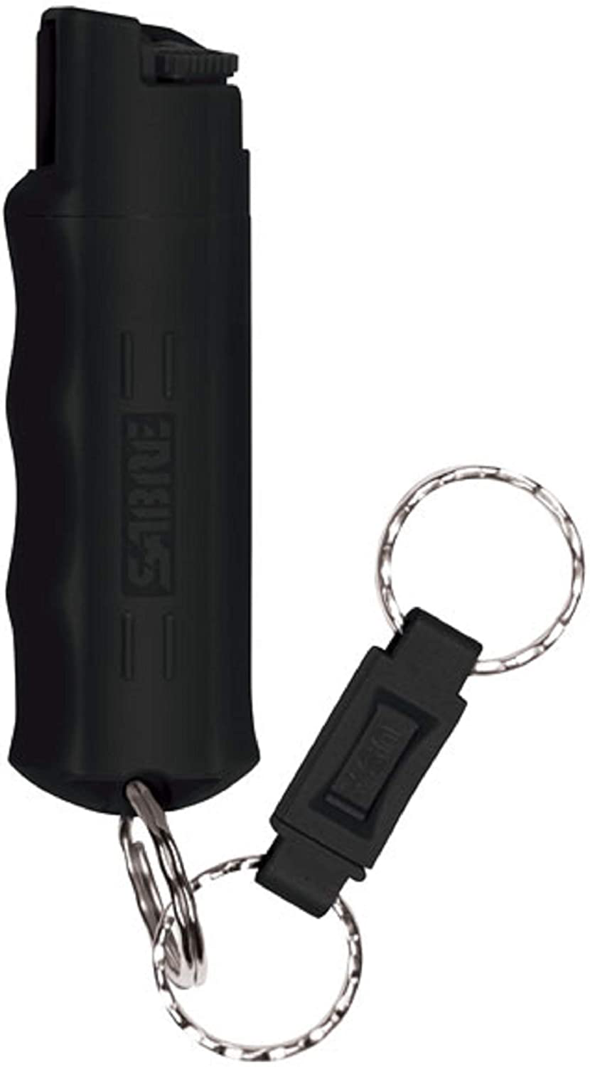 SABRE RED Campus Safety Pepper Gel with Quick Release Key Ring, 25 Bursts, 12-Foot (4-Meter) Range, Gel is Safer, Ergonomic Finger Grip