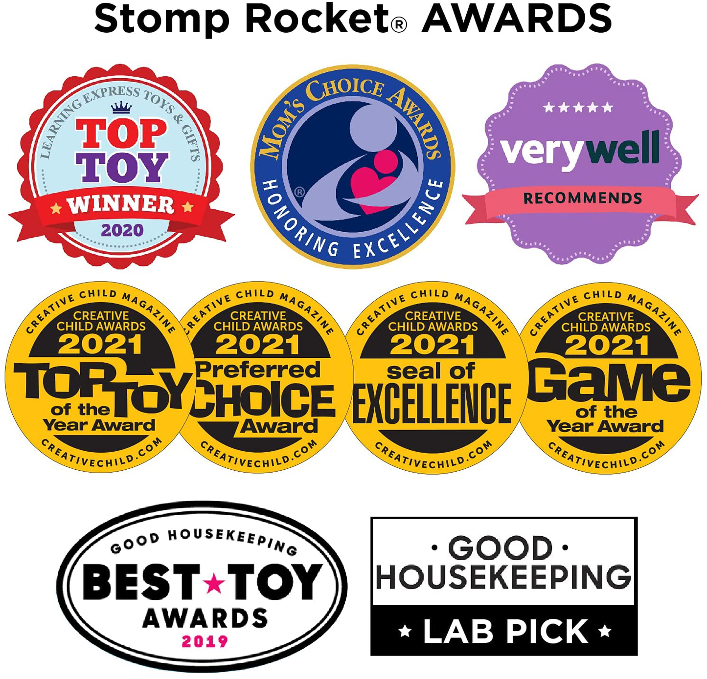 Stomp Rocket The Original Jr. Glow Rocket Launcher, 4 Foam Rockets and Toy Air Rocket Launcher - Glows in The Dark, STEM Gift for Boys and Girls Ages 3 Years and Up - Great for Year Round Play