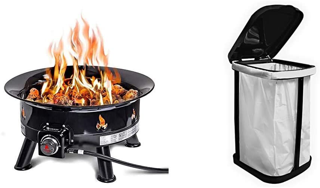 Outland Living Firebowl 883 Mega Outdoor Propane Gas Fire Pit with UV and Weather Resistant Durable Cover