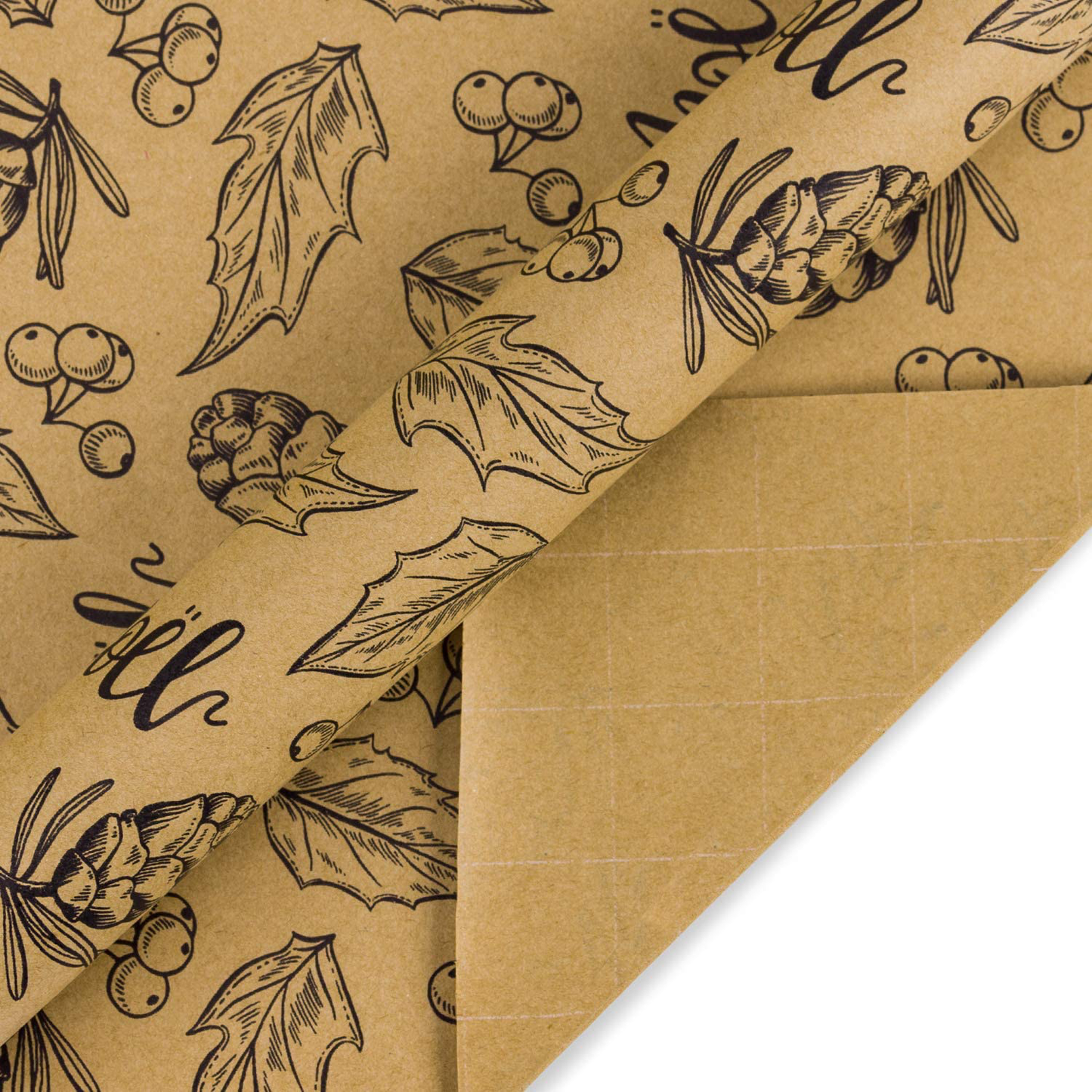 RUSPEPA Christmas Wrapping Paper - Christmas Elements Print Paper - 4 Roll-30Inch X 10Feet per Roll