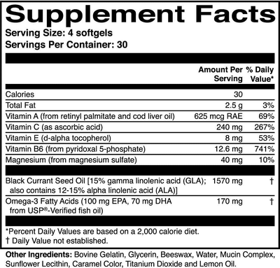 HydroEye Softgels - Dry Eye Formula - 120 Count