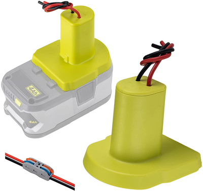 Power Wheels Adaptor for Ryobi 18V P108 P107 P102 Battery Dock Power Connector Rc car Rc Truck 12 Gauge Robotics