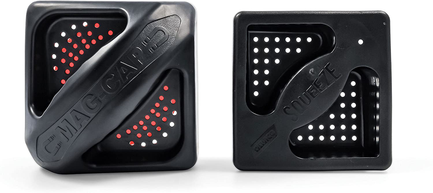 Camco 4-in-1 Magnetic Bumper Cap with Lug Fitting End - Fits Standard RV 4" Square Bumpers, Features Small Holes to Increase Airflow and Block Insects