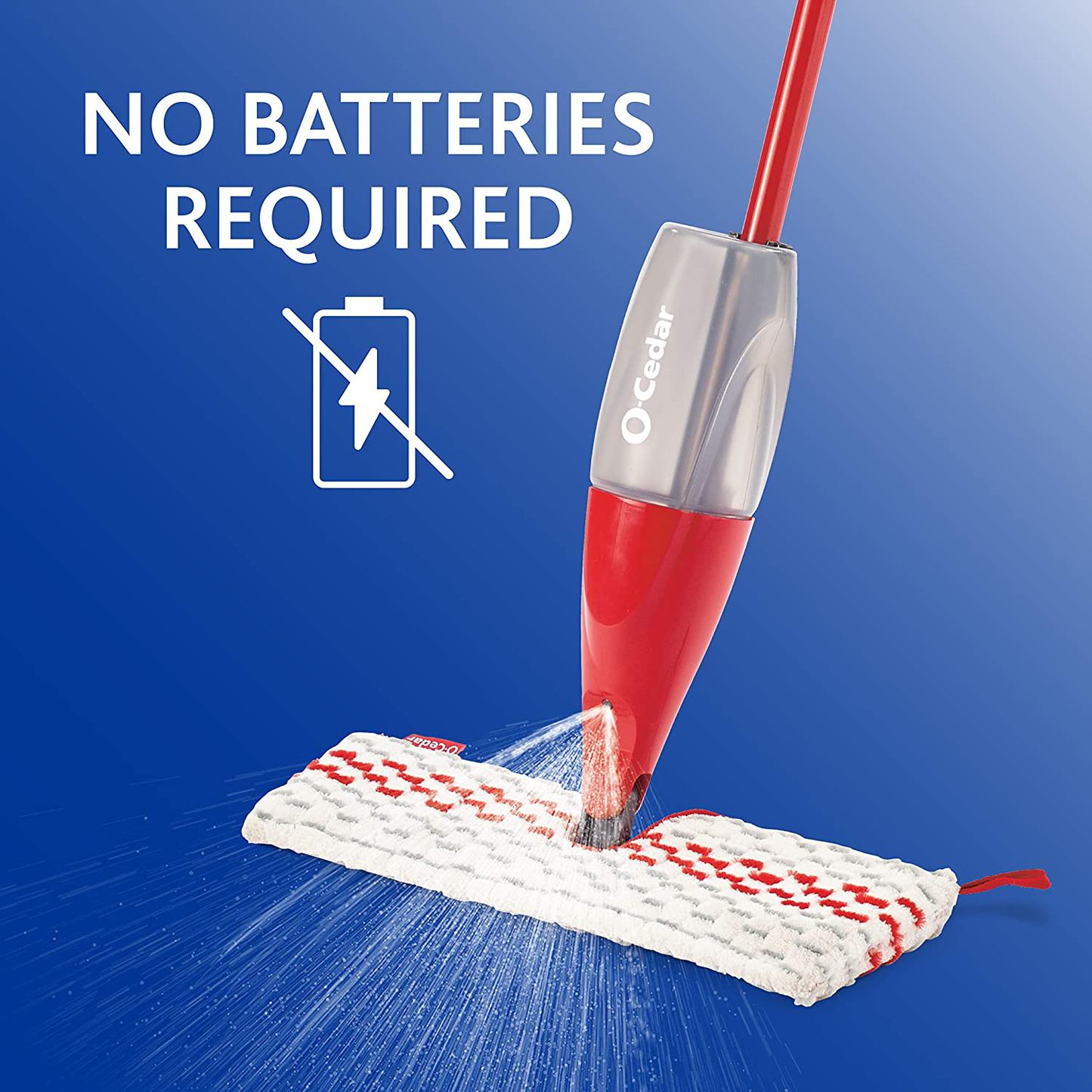 O-Cedar ProMist Max, Spray Mop with 1 Extra Refill, Red