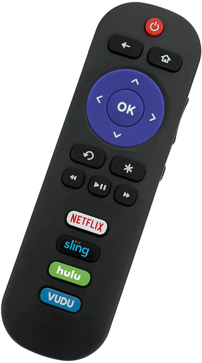 RC280 Replacement Remote Applicable for TCL Roku TV with Netflix Sling Hulu Vudu
