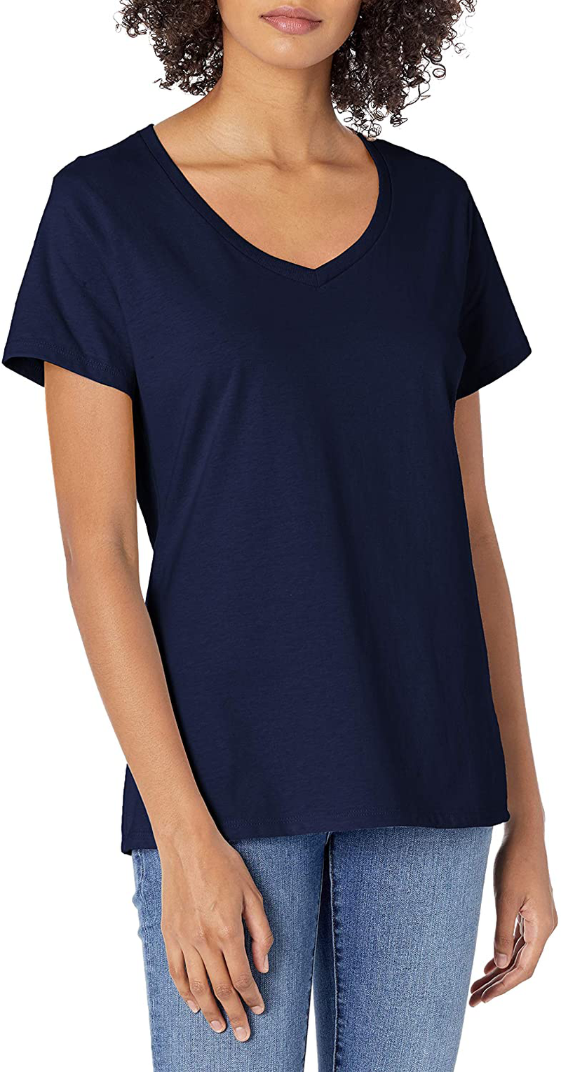 Hanes Women’s Perfect-T Short Sleeve V-neck T-shirt