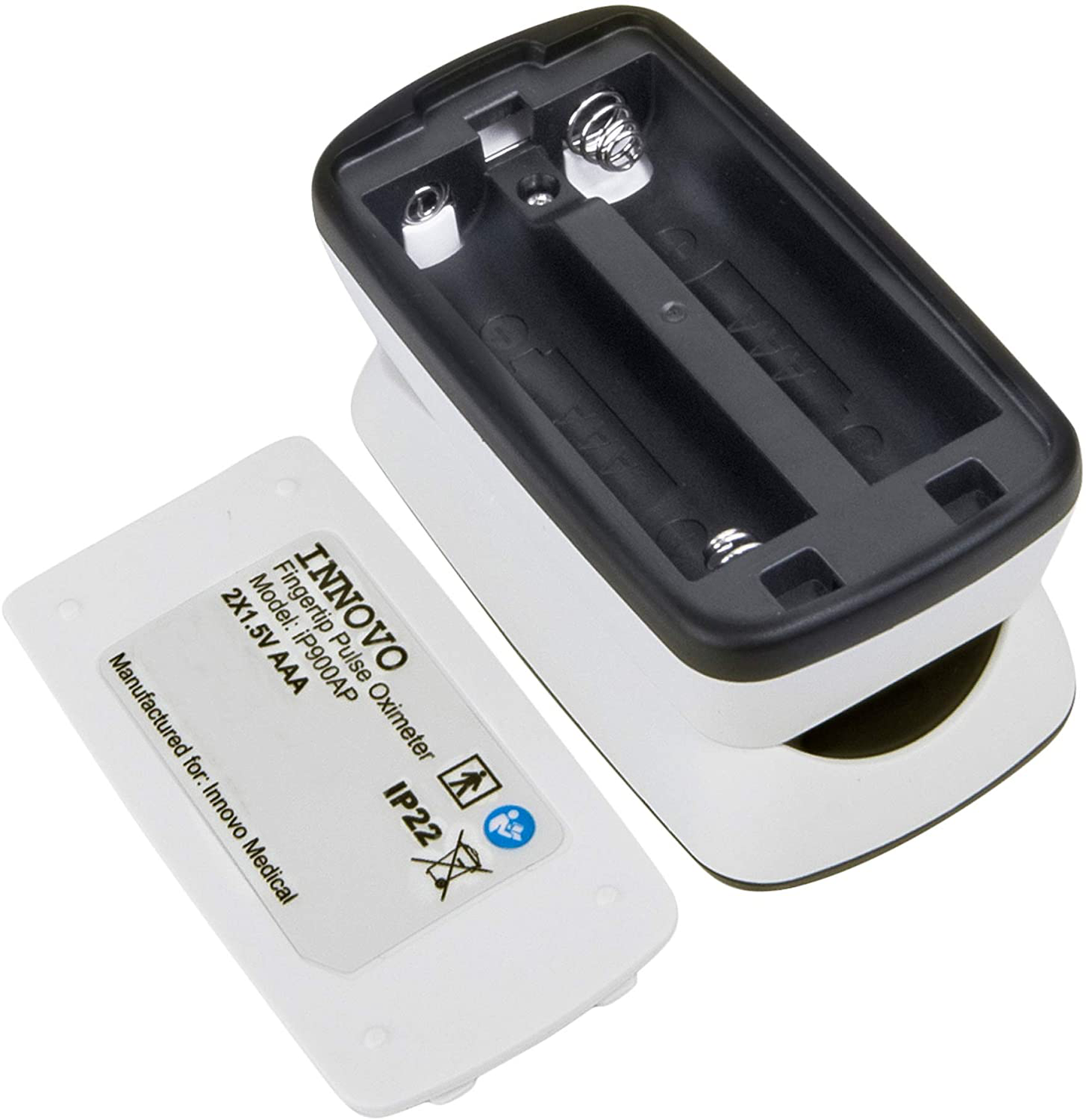 Innovo Deluxe Ip900Ap Fingertip Pulse Oximeter with Plethysmograph and Perfusion Index (Off-White with Black)