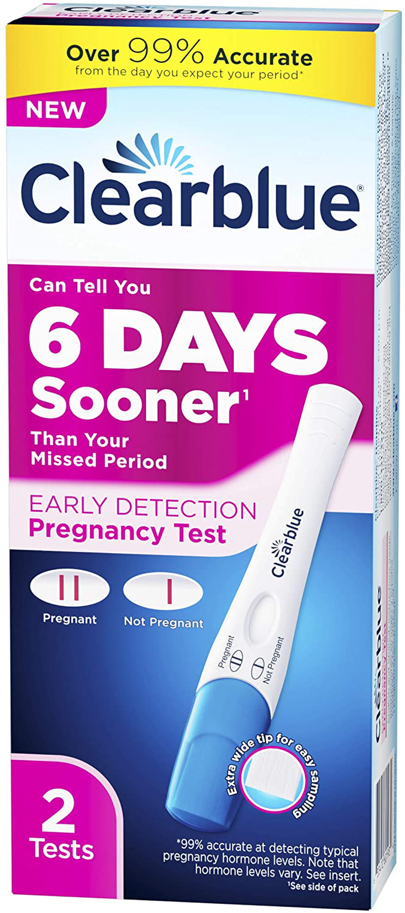 Clearblue Early Detection Pregnancy Test, 2ct