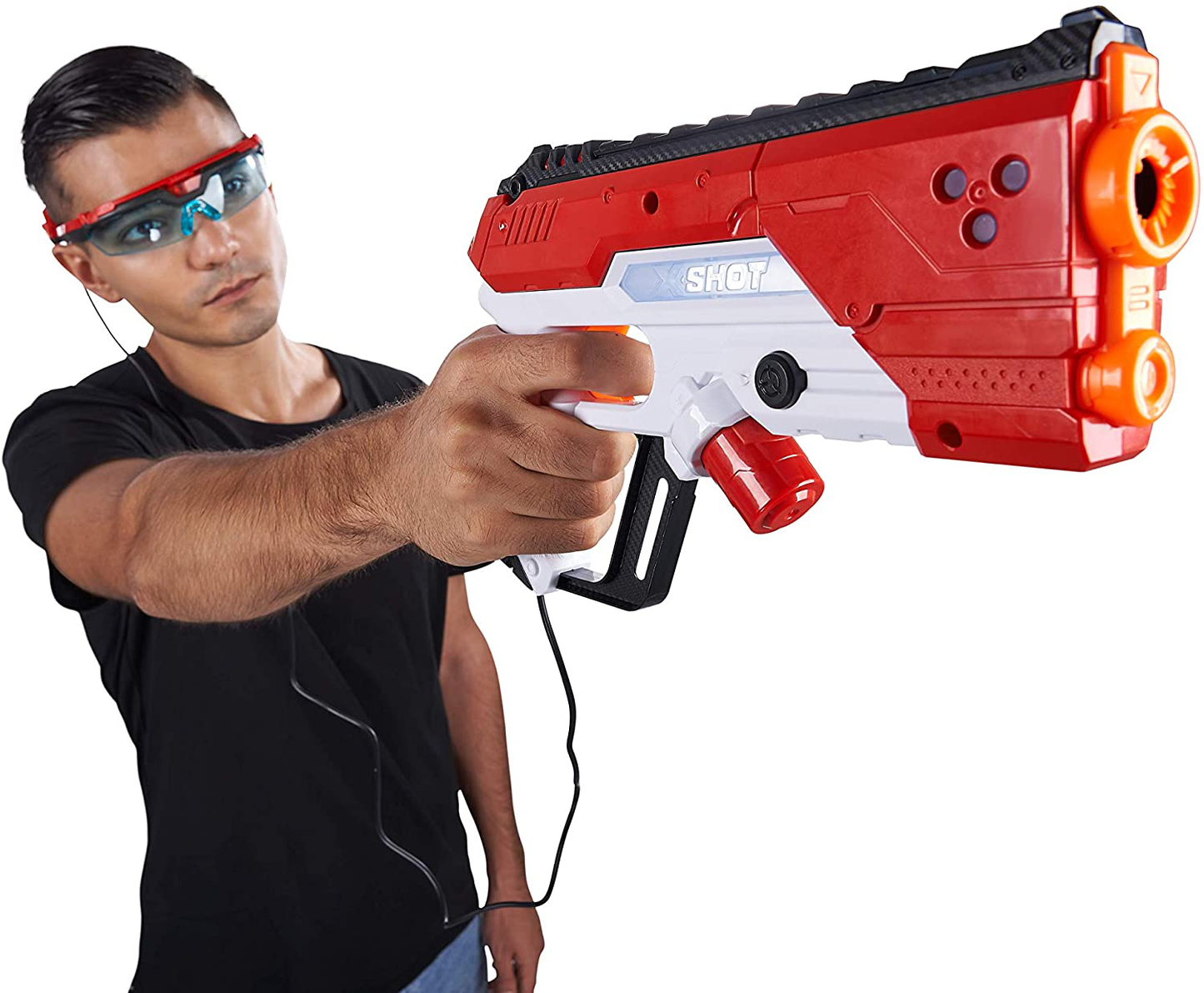 Xshot Laser Tag - 4 Laser Tag Guns & 360° Sensor Goggles - Ultimate Laser Blaster Party Pack for Outdoor or Indoor Fun