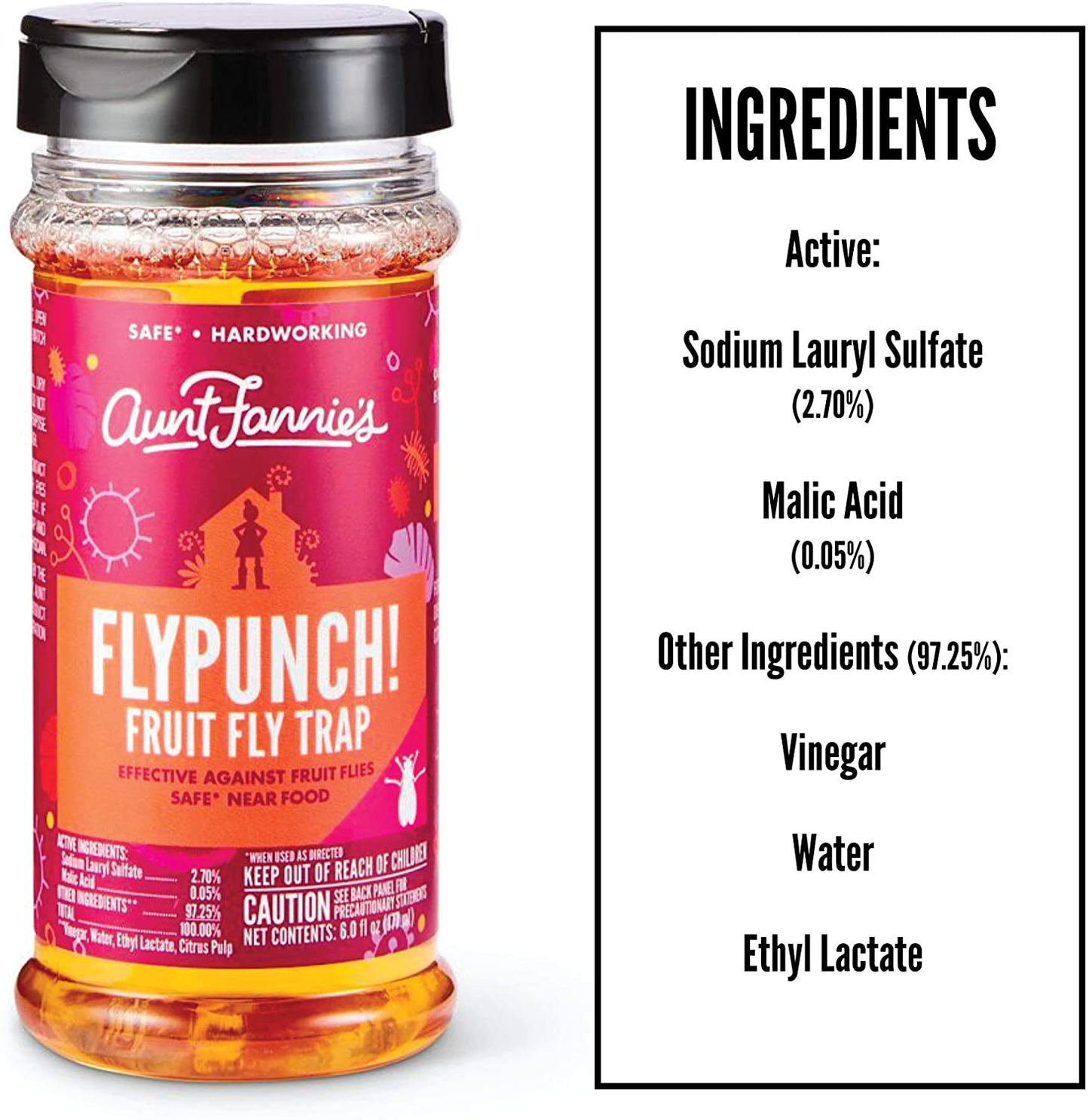 Aunt Fannie's FlyPunch - Fruit Fly Trap, Kill Fruit Flies, for Indoor Use (3-Pack)