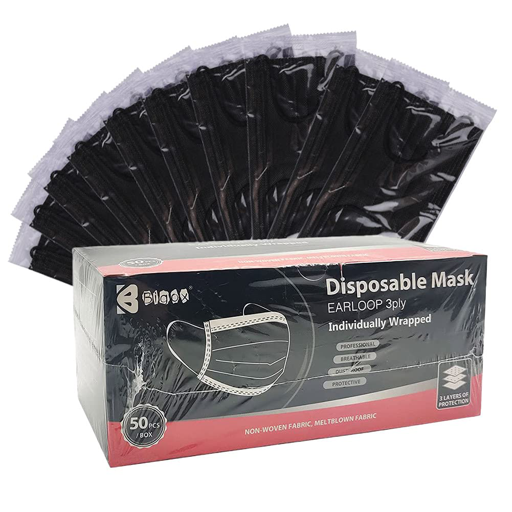Bigox Face Mask Black 50Pcs